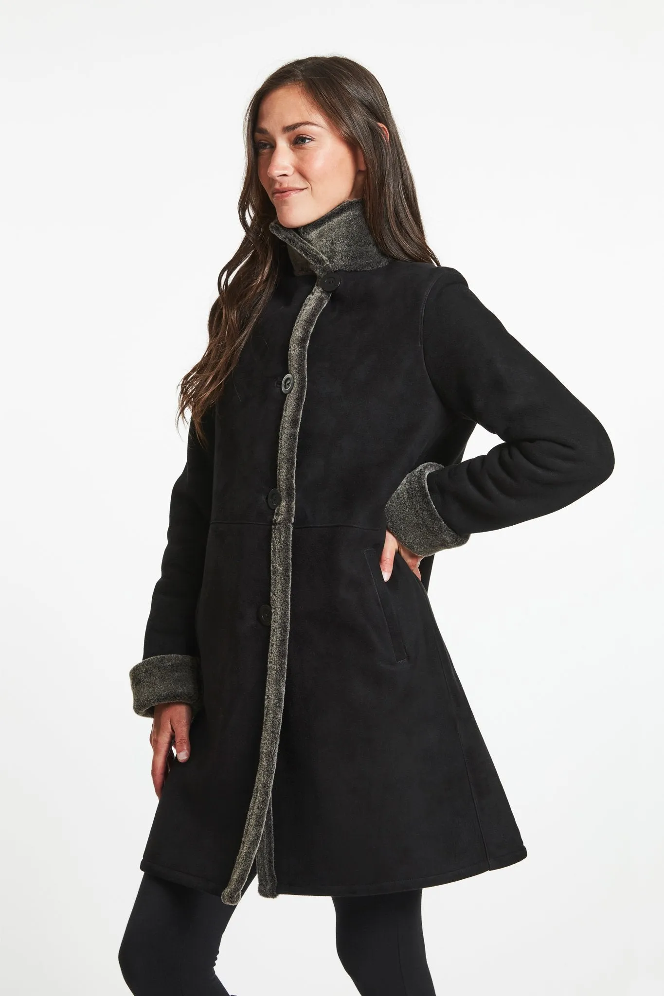 #3180 Classic Spanish Merino Shearling Coat