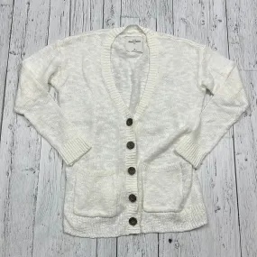 Abercrombie White Knit Cardigan - Hers M