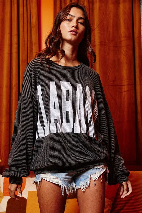 Alabama Corded Sweatshirt