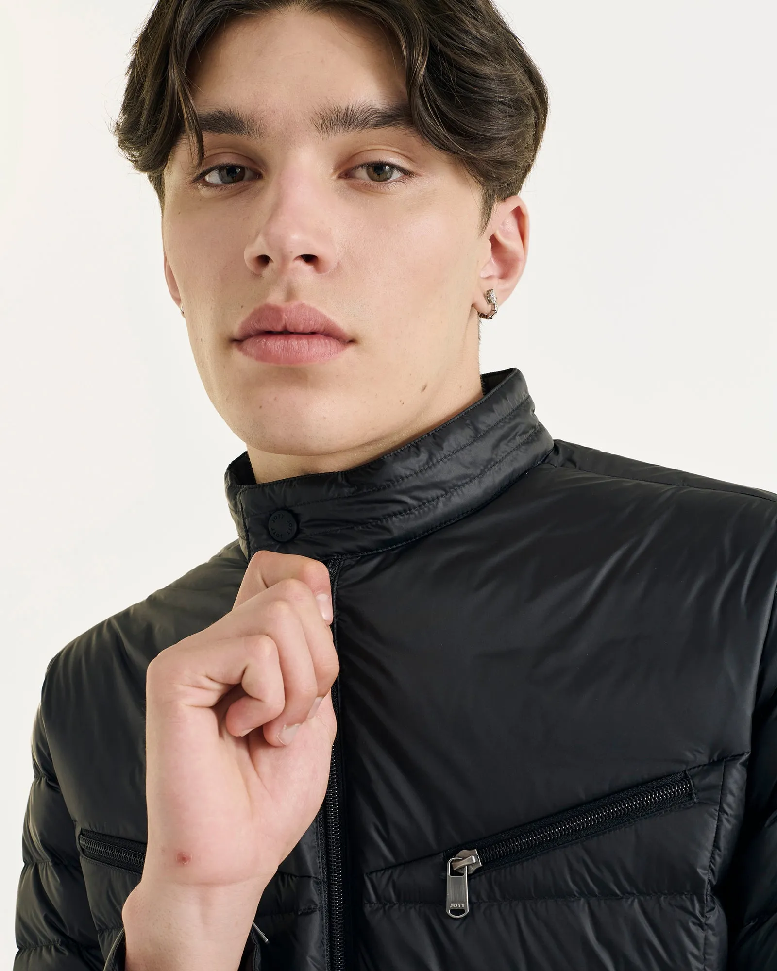 Black David puffer jacket