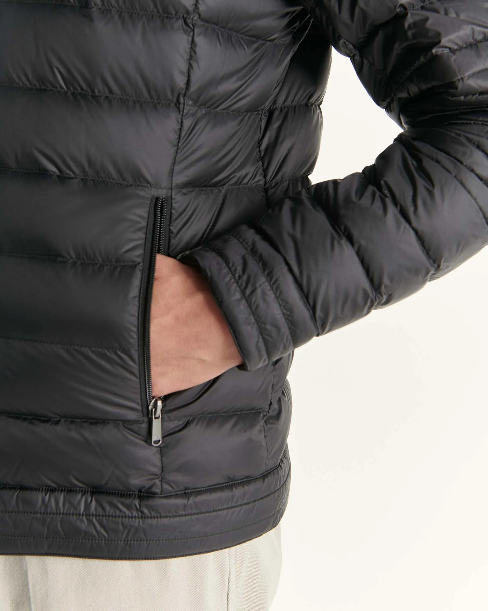 Black David puffer jacket