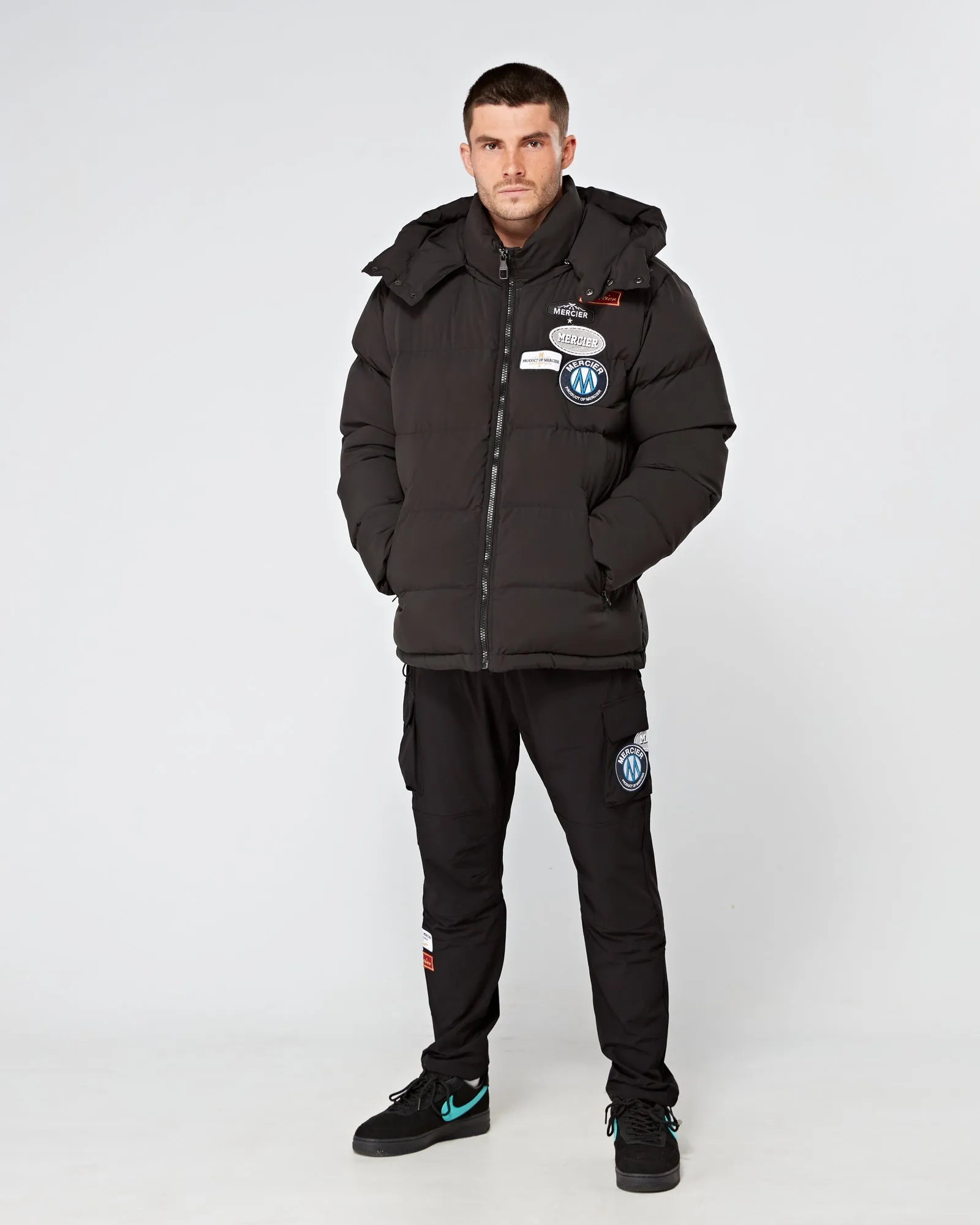 Black OG Badge Puffer Jacket