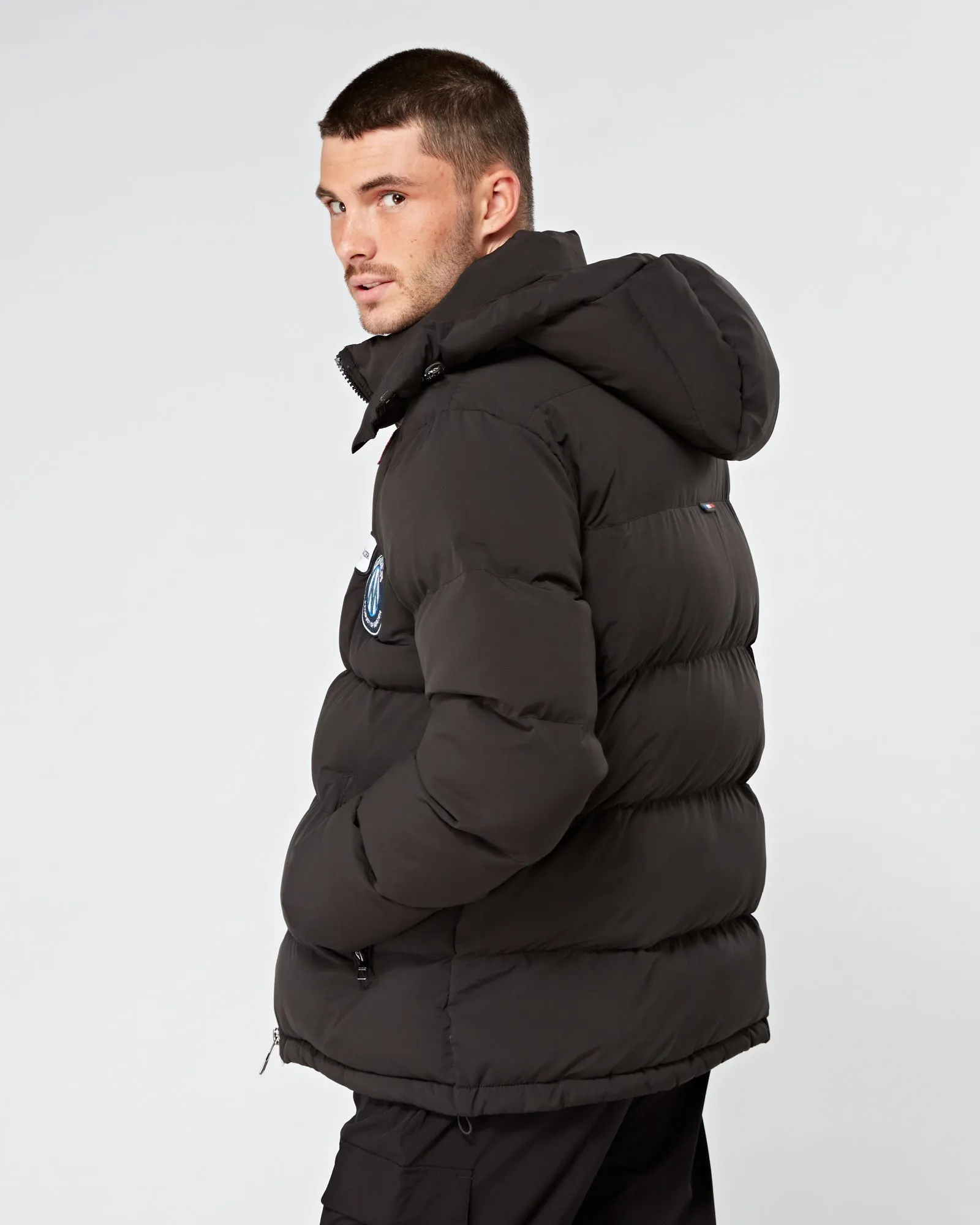 Black OG Badge Puffer Jacket