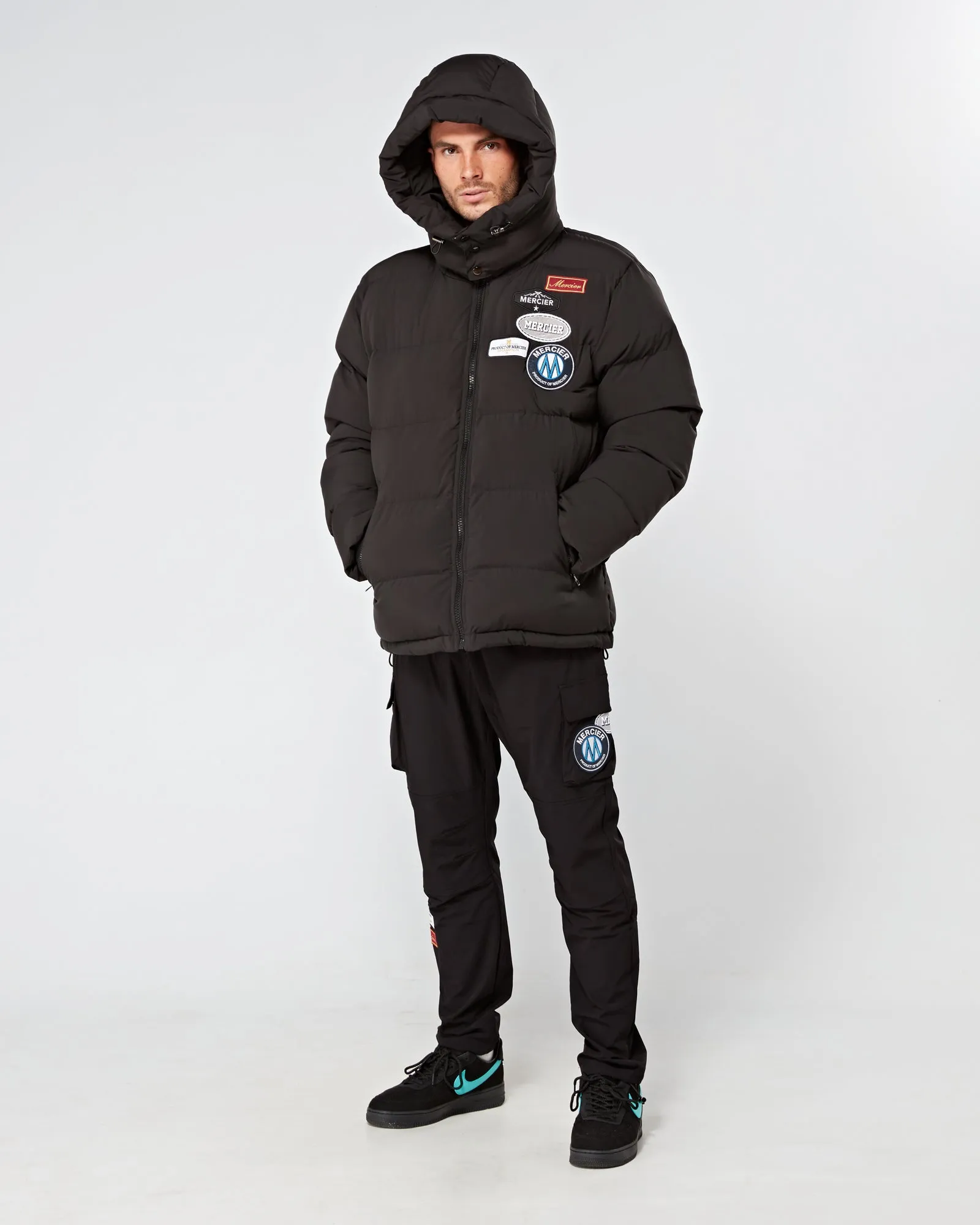 Black OG Badge Puffer Jacket