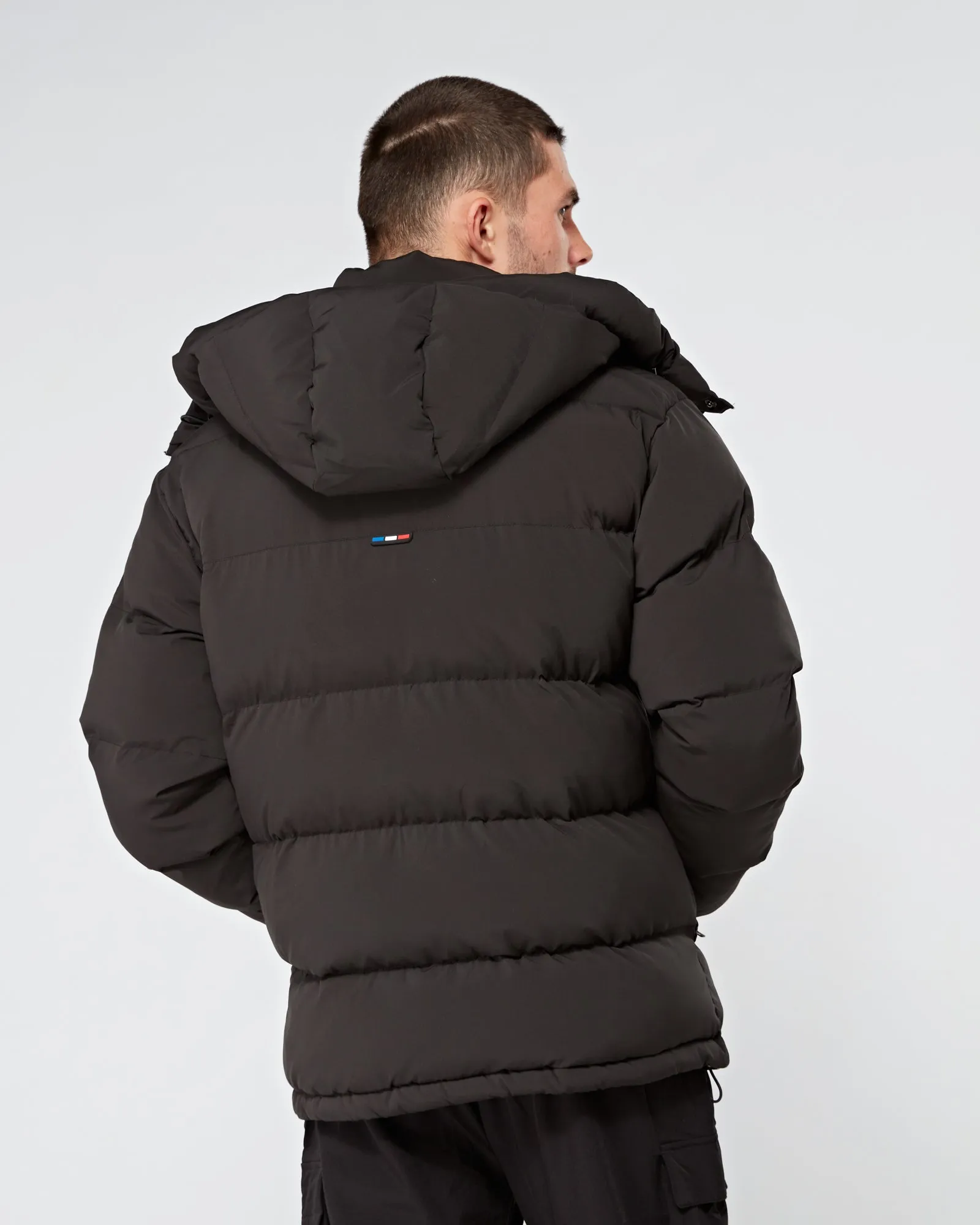 Black OG Badge Puffer Jacket