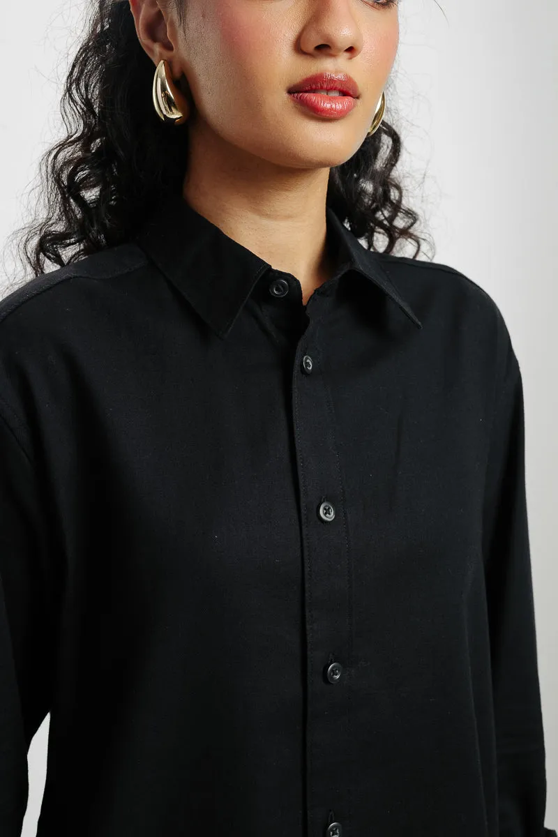 Black Solid Shirt