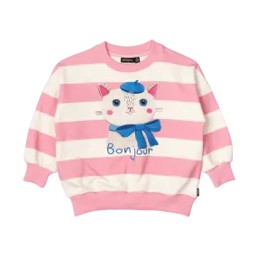 BONJOUR KITTEN SWEATSHIRT