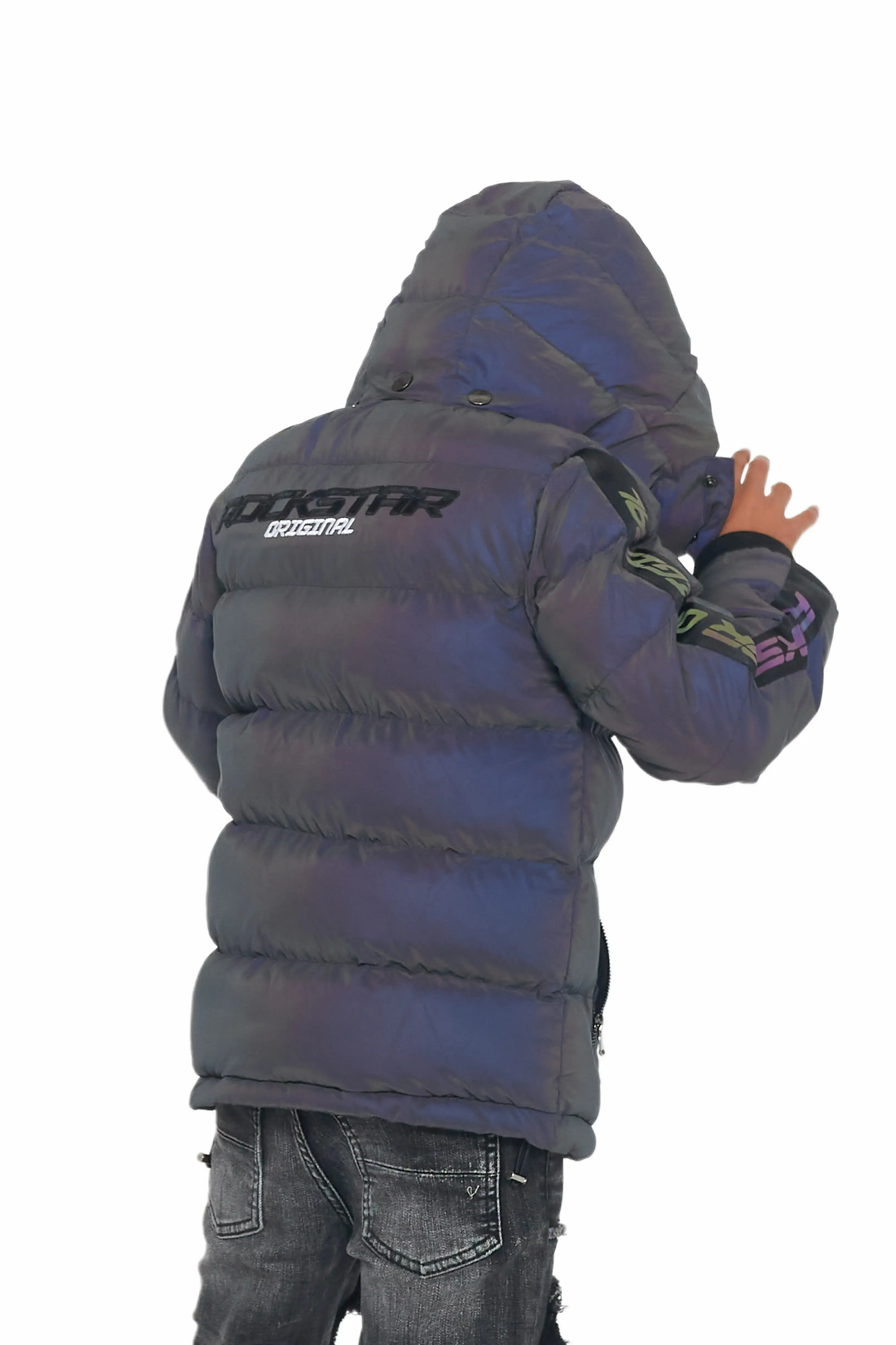 Boys Magic Reflective Heavy Puffer Jacket