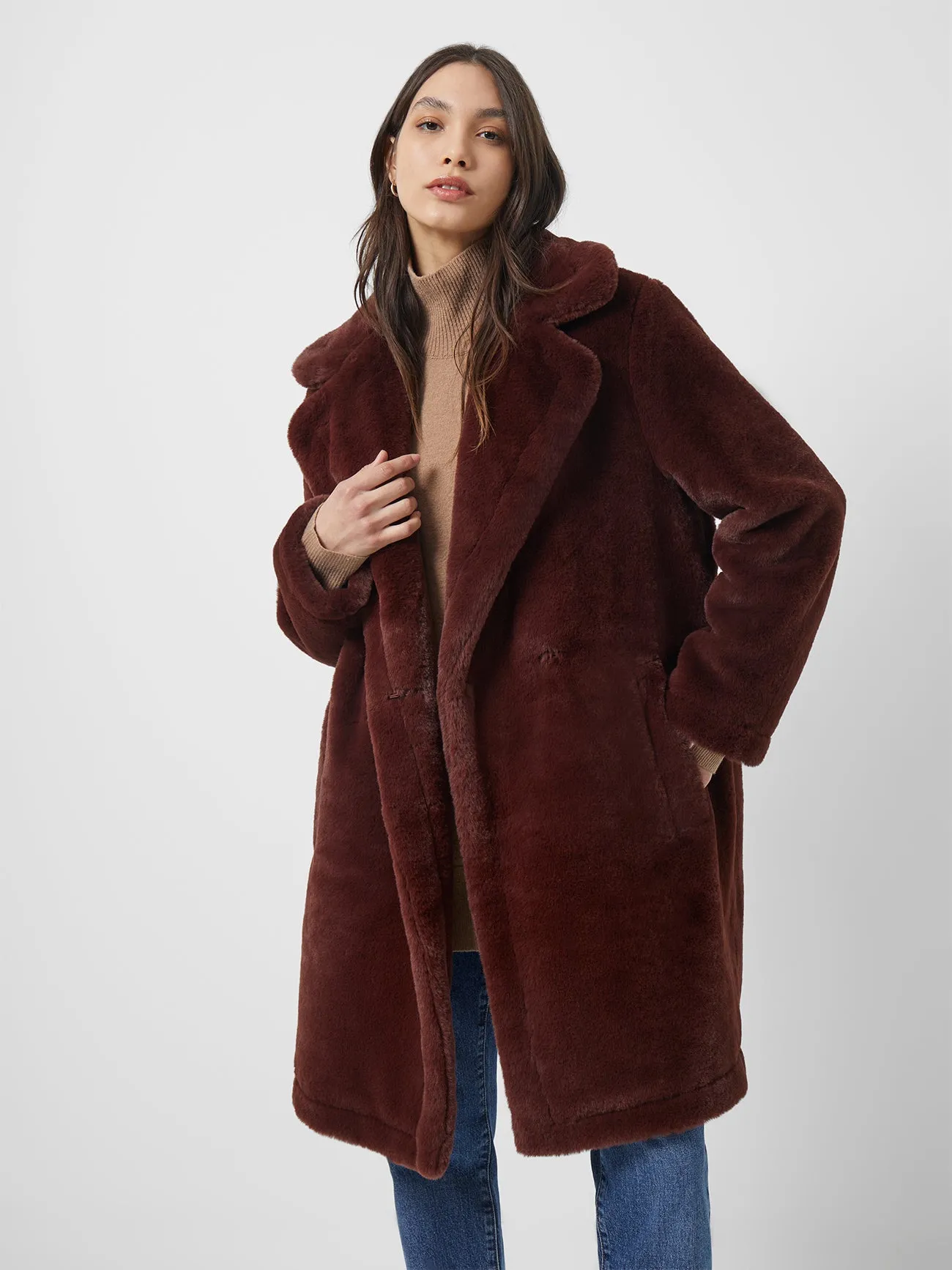 Buona Faux Fur Long Coat