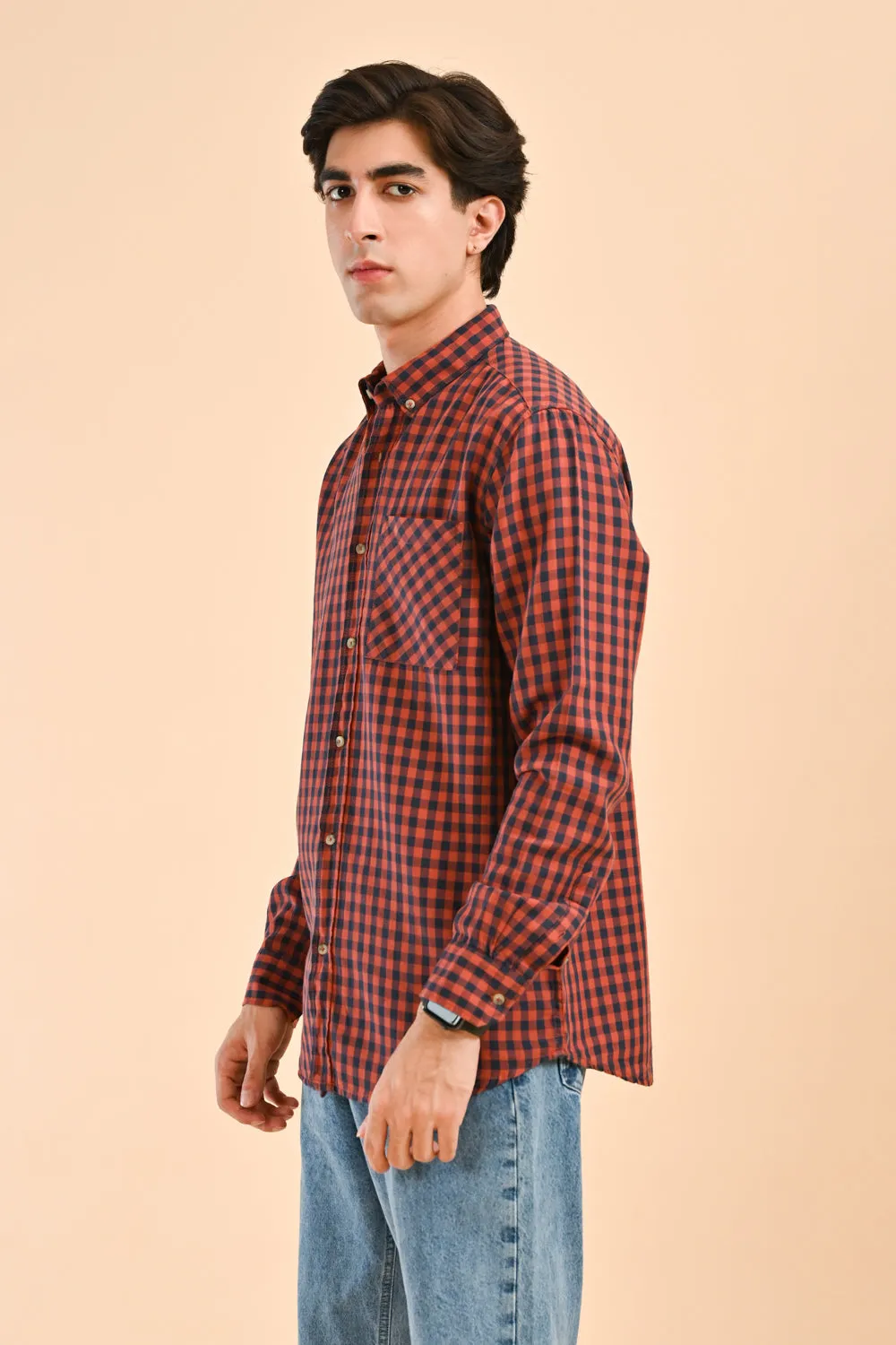 BUTTON DOWN CHECK SHIRT