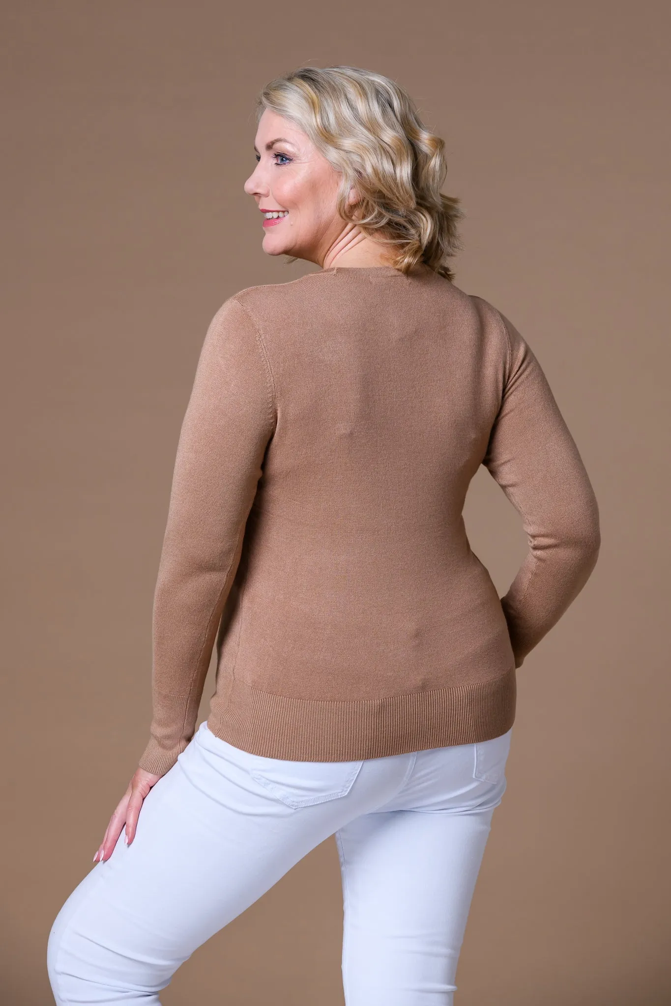 Button Sleeve Sweater