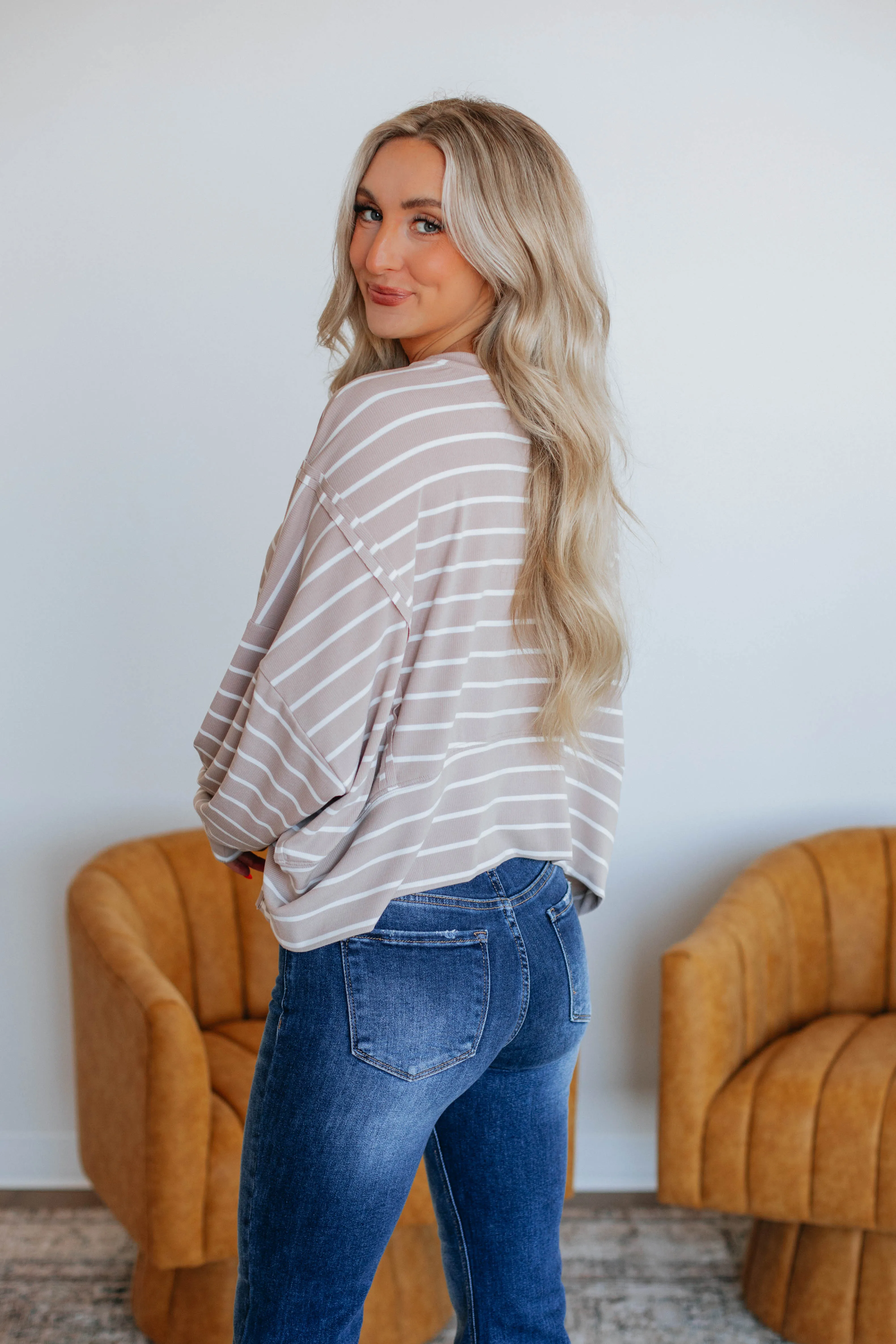 Cait Striped Pullover