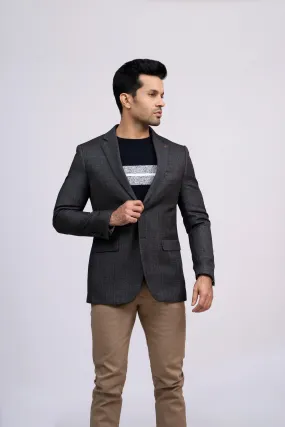 CASUAL COAT SLIM FIT DARK GREY