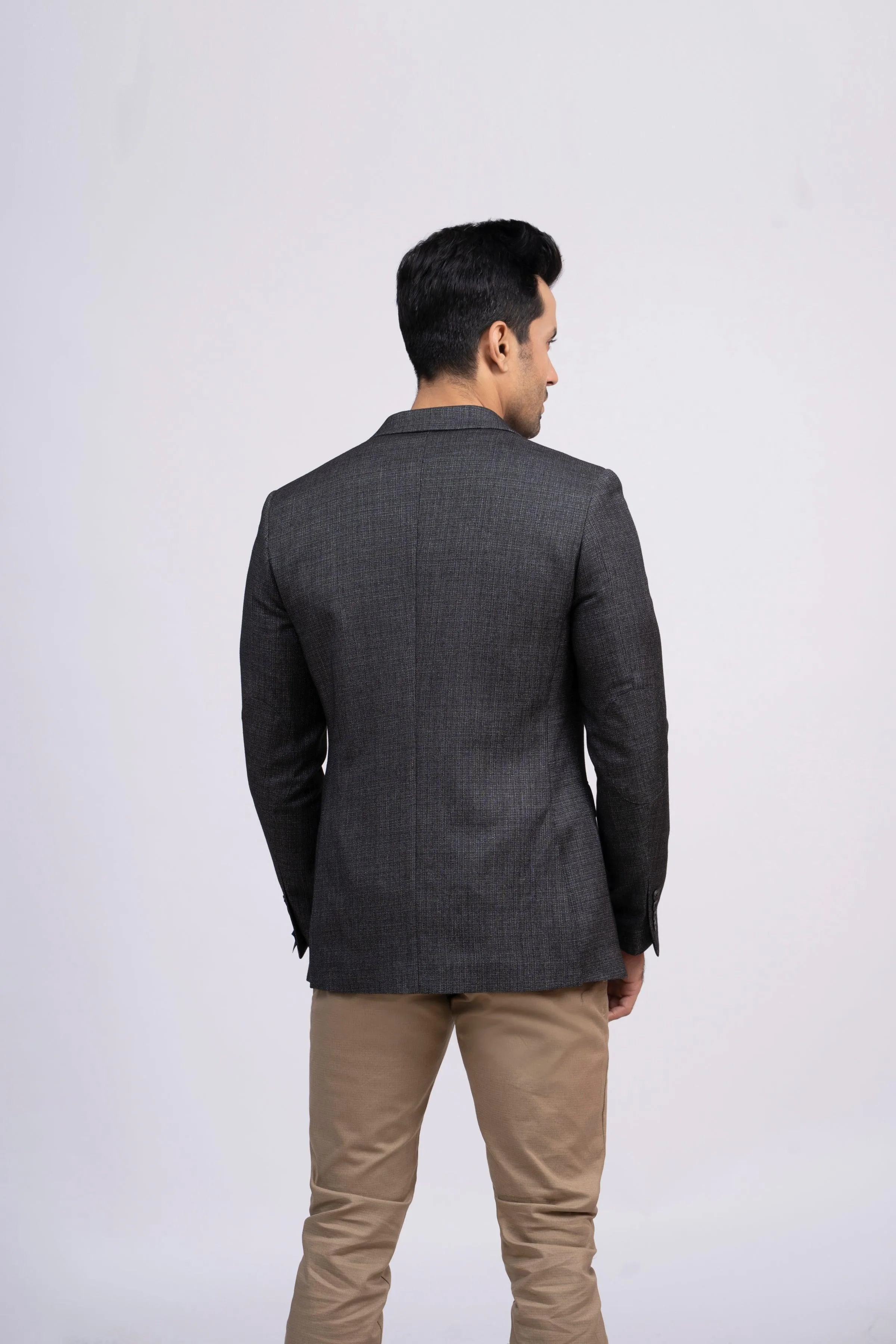 CASUAL COAT SLIM FIT DARK GREY