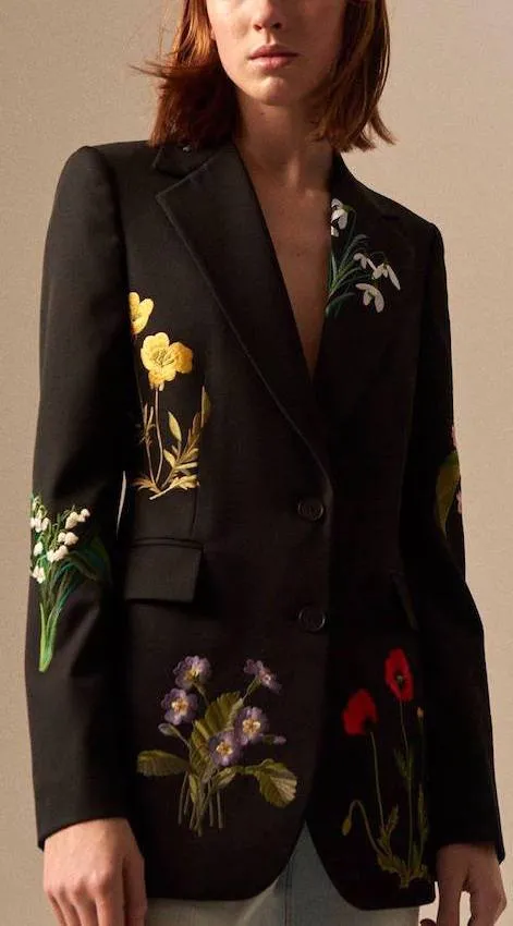 'Charlene' Embroidered Jacket