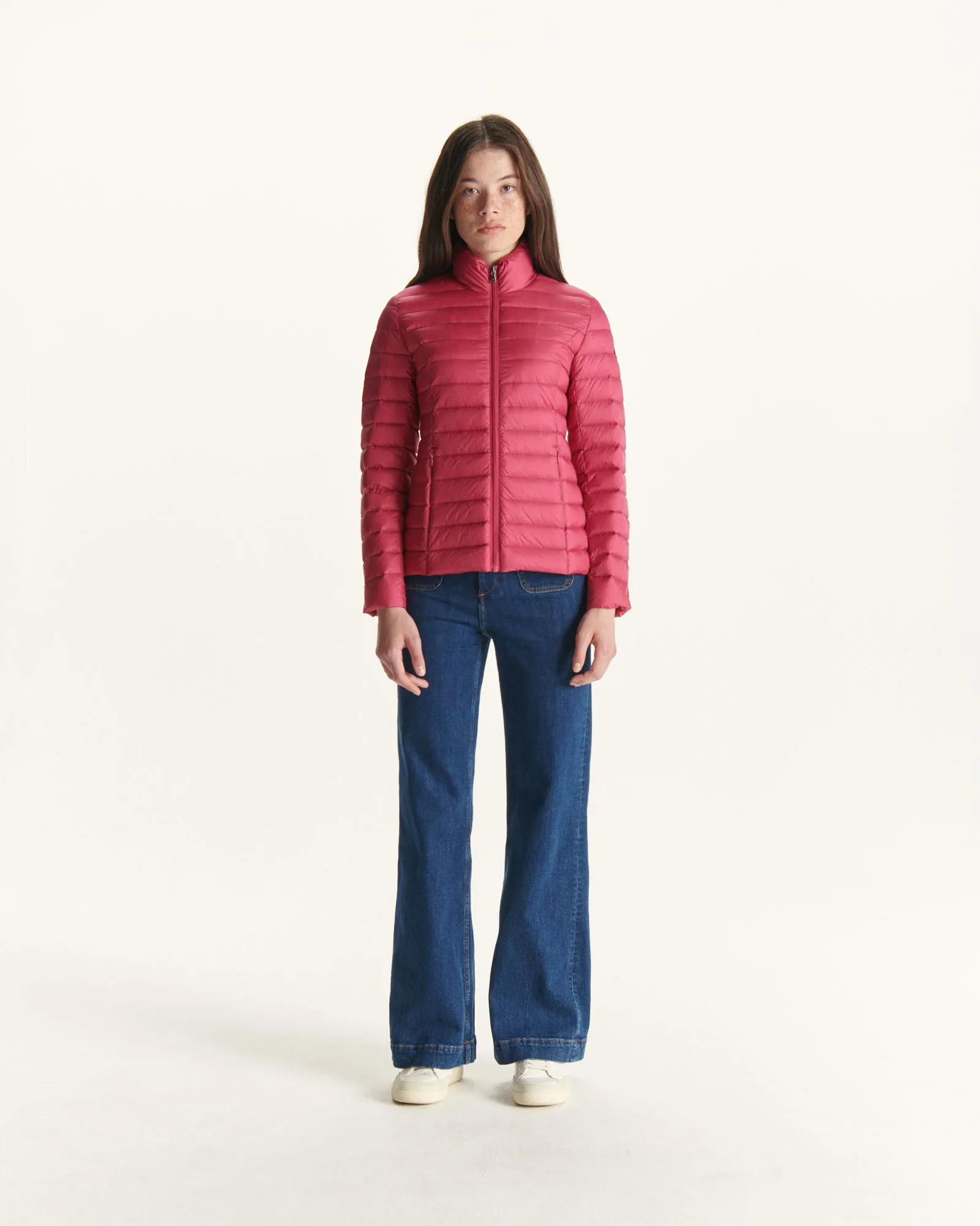 Cherry pink Cha lightweight puffer jacket