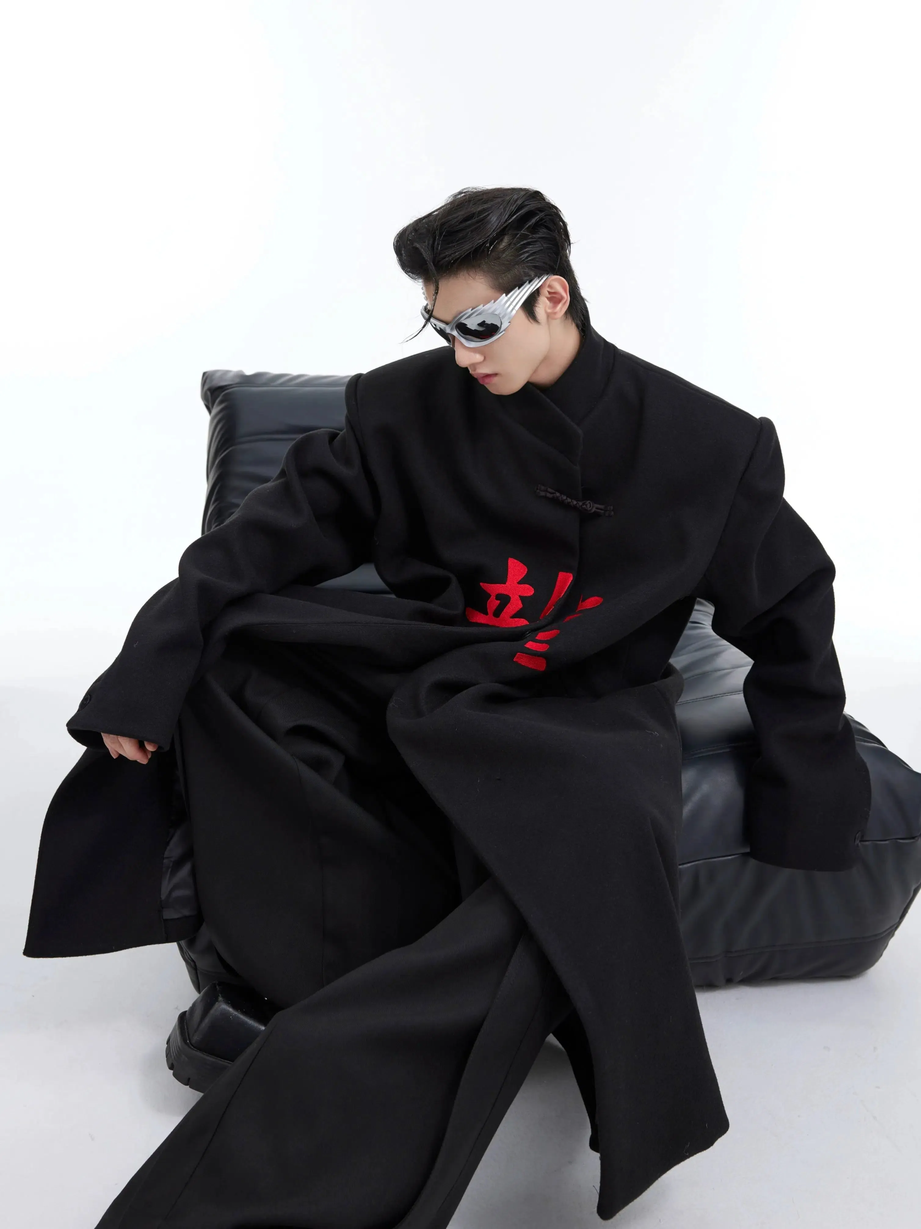 Chinese Character Long Coat