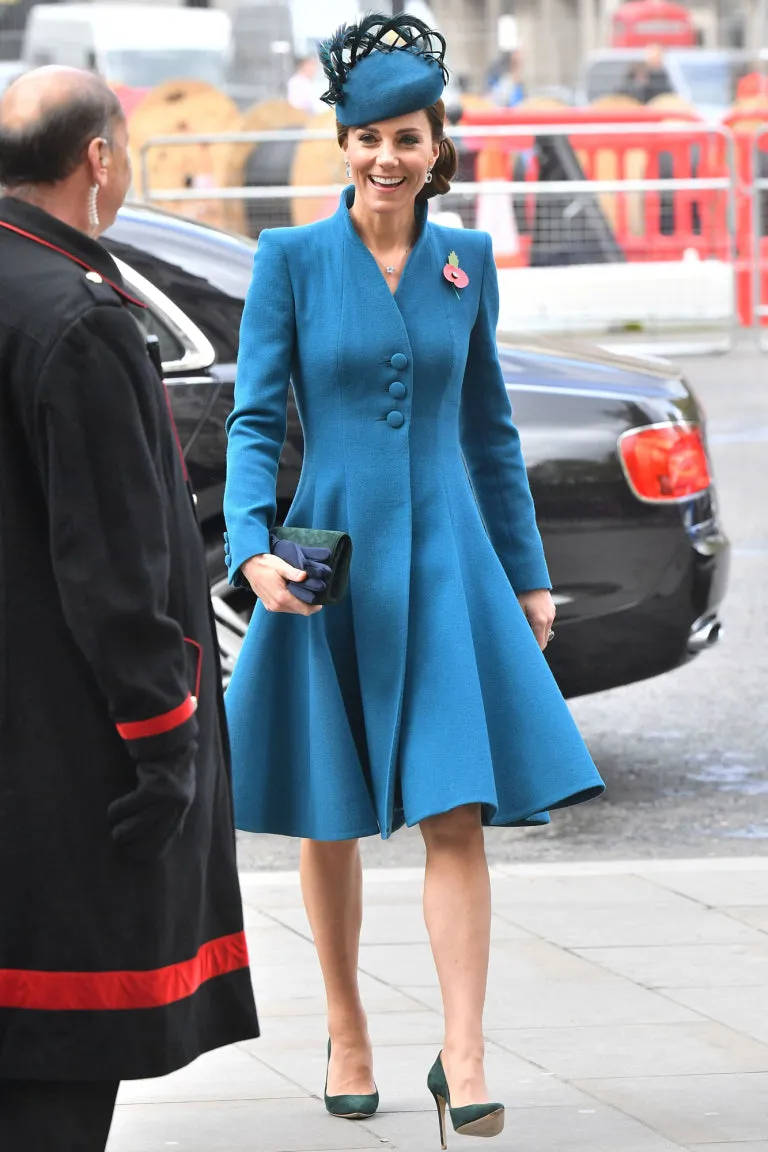 coat dress blue - Kate Middleton inspired dress