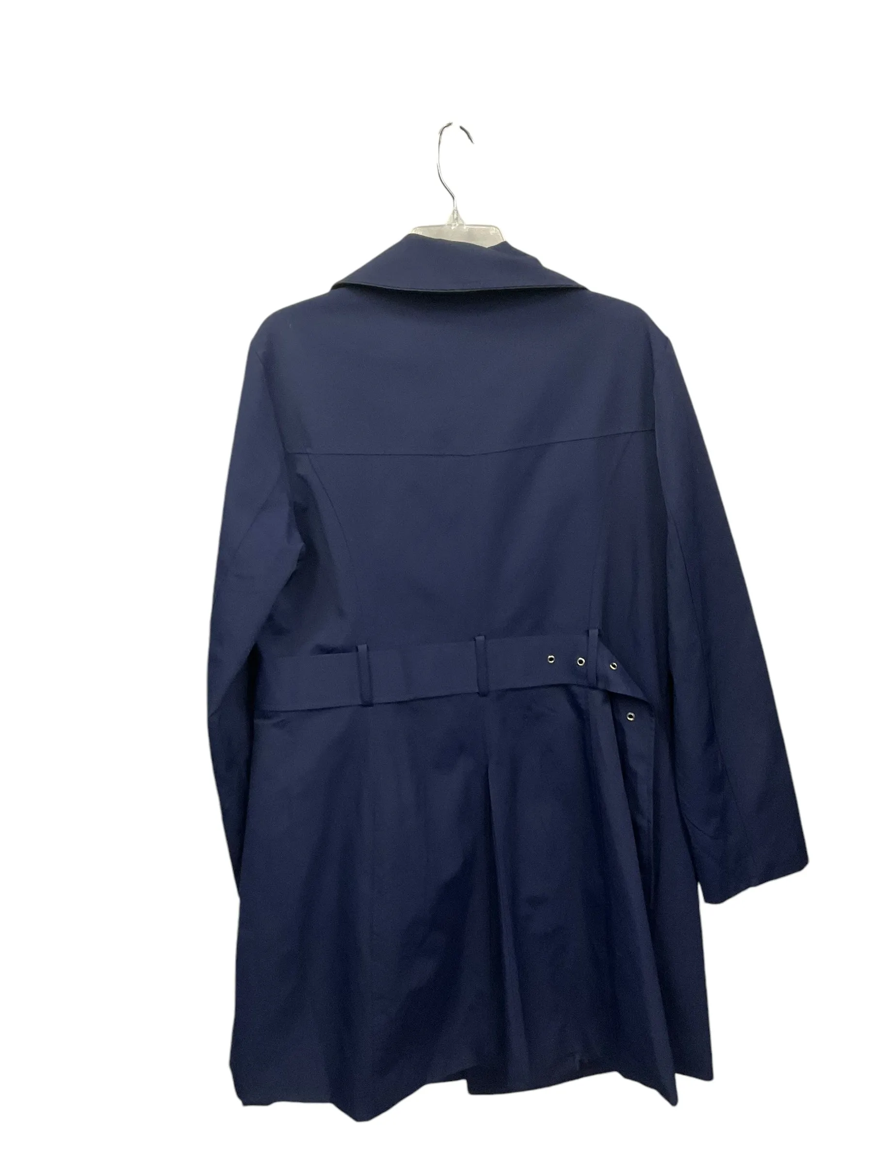 Coat Trench Coat By New York And Co In Navy, Size: Xl