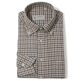 Cotton Check Button-down Shirt