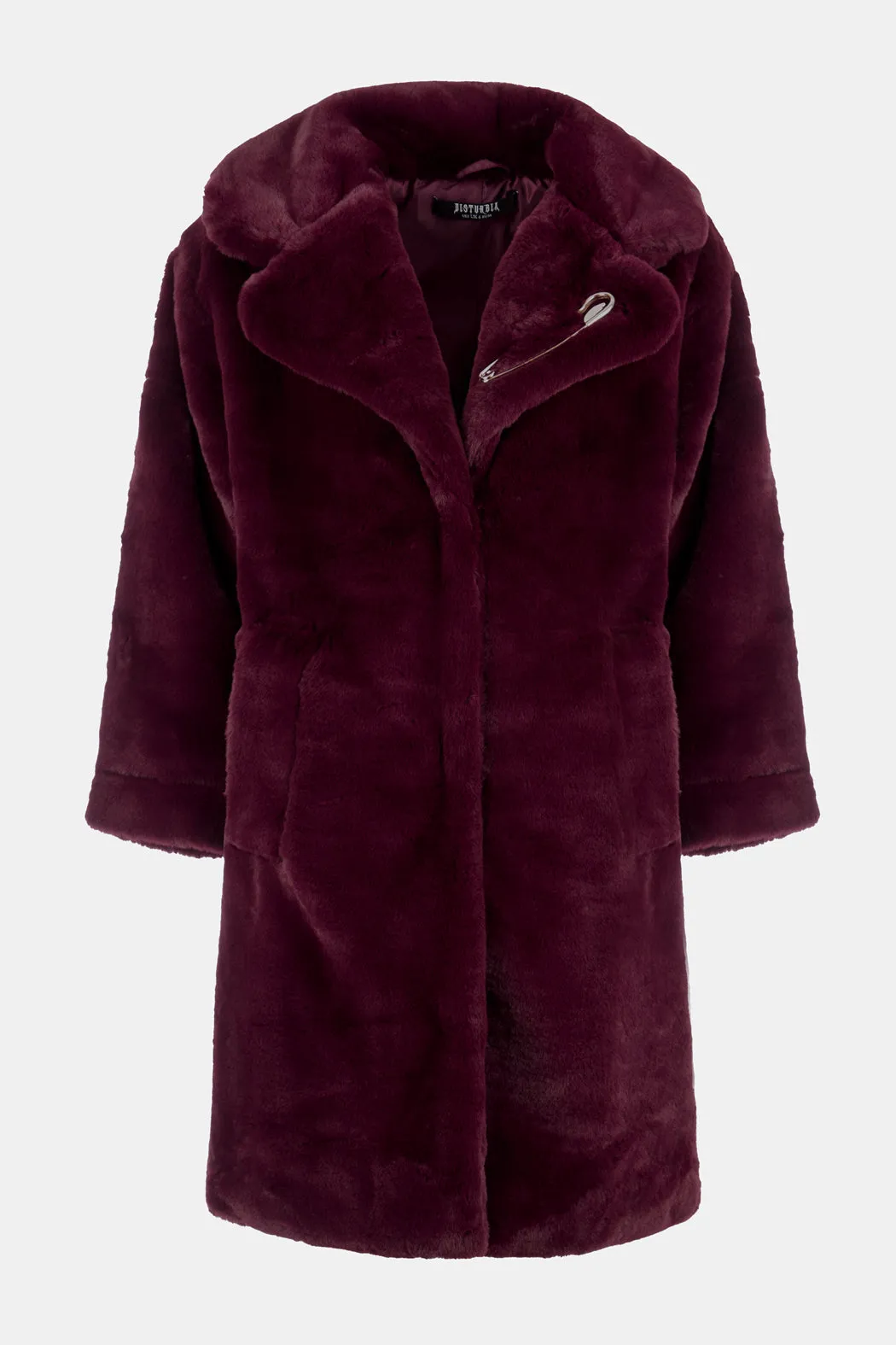 Creature Oversized Fur Coat - Plum