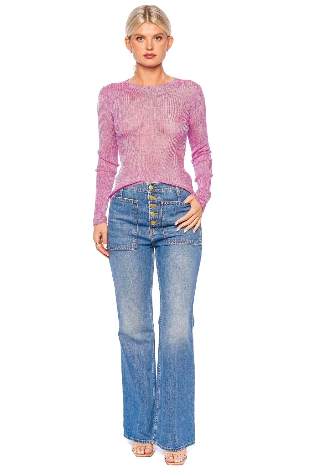 Diana PInk Opal Knit Pullover