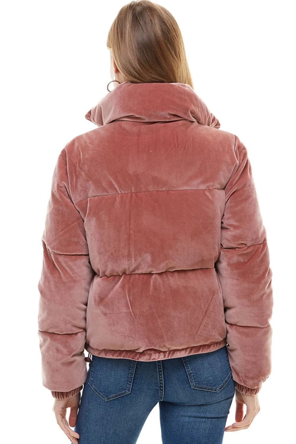 Doria Velvet Puffer Jacket - Final Sale Item