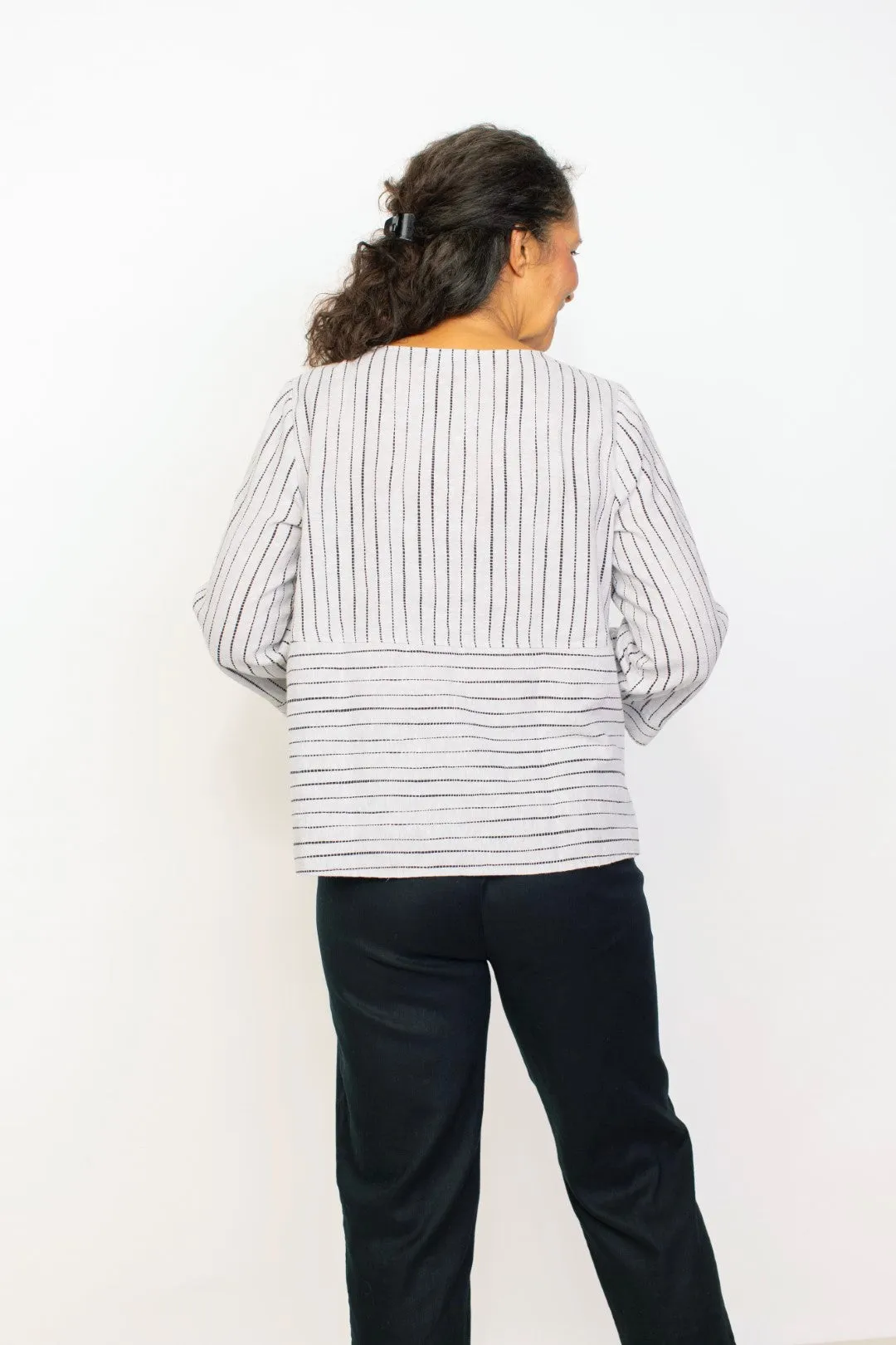 Easy Linen Pocket Pullover