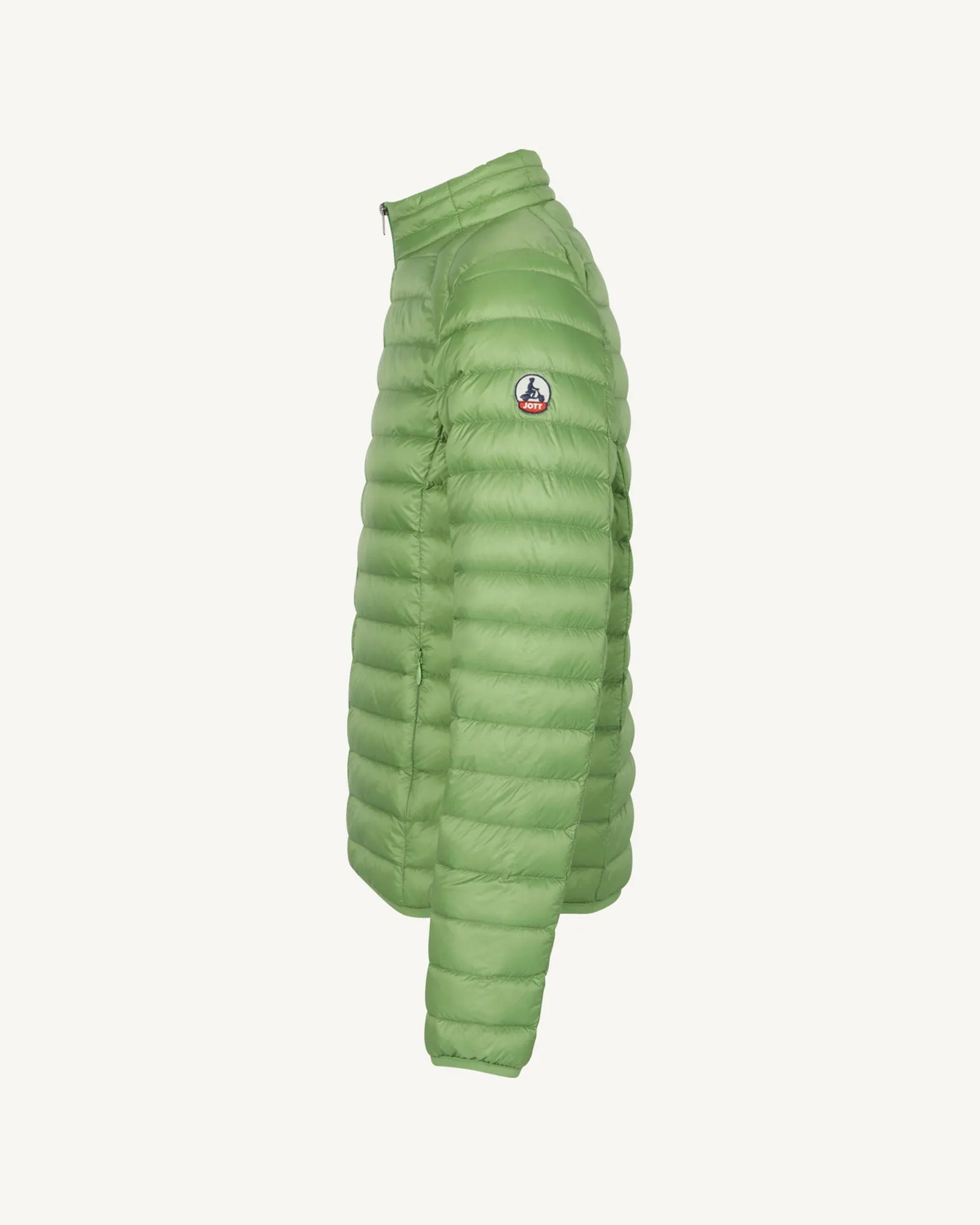 Fern green Mat lightweight puffer jacket