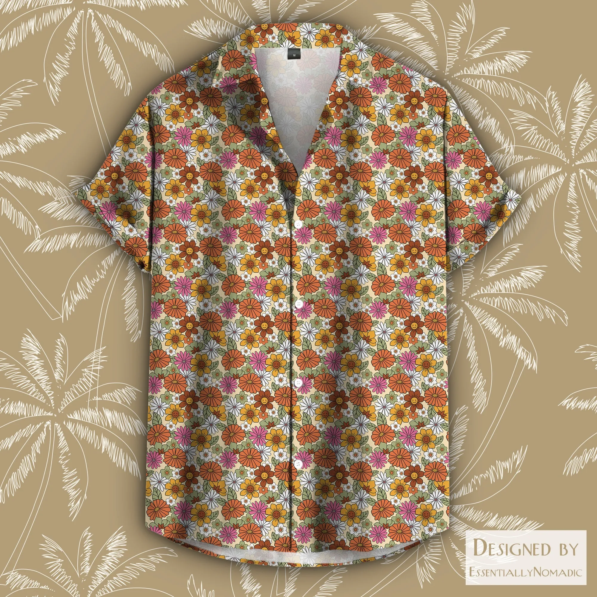 Floral Smiles Hawaiian Shirt