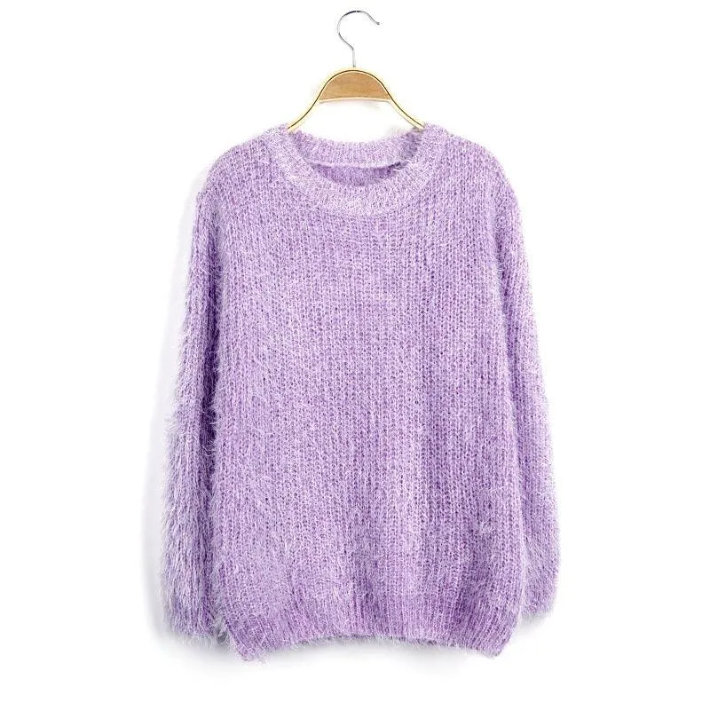 FUZZY PULLOVER SWEATER