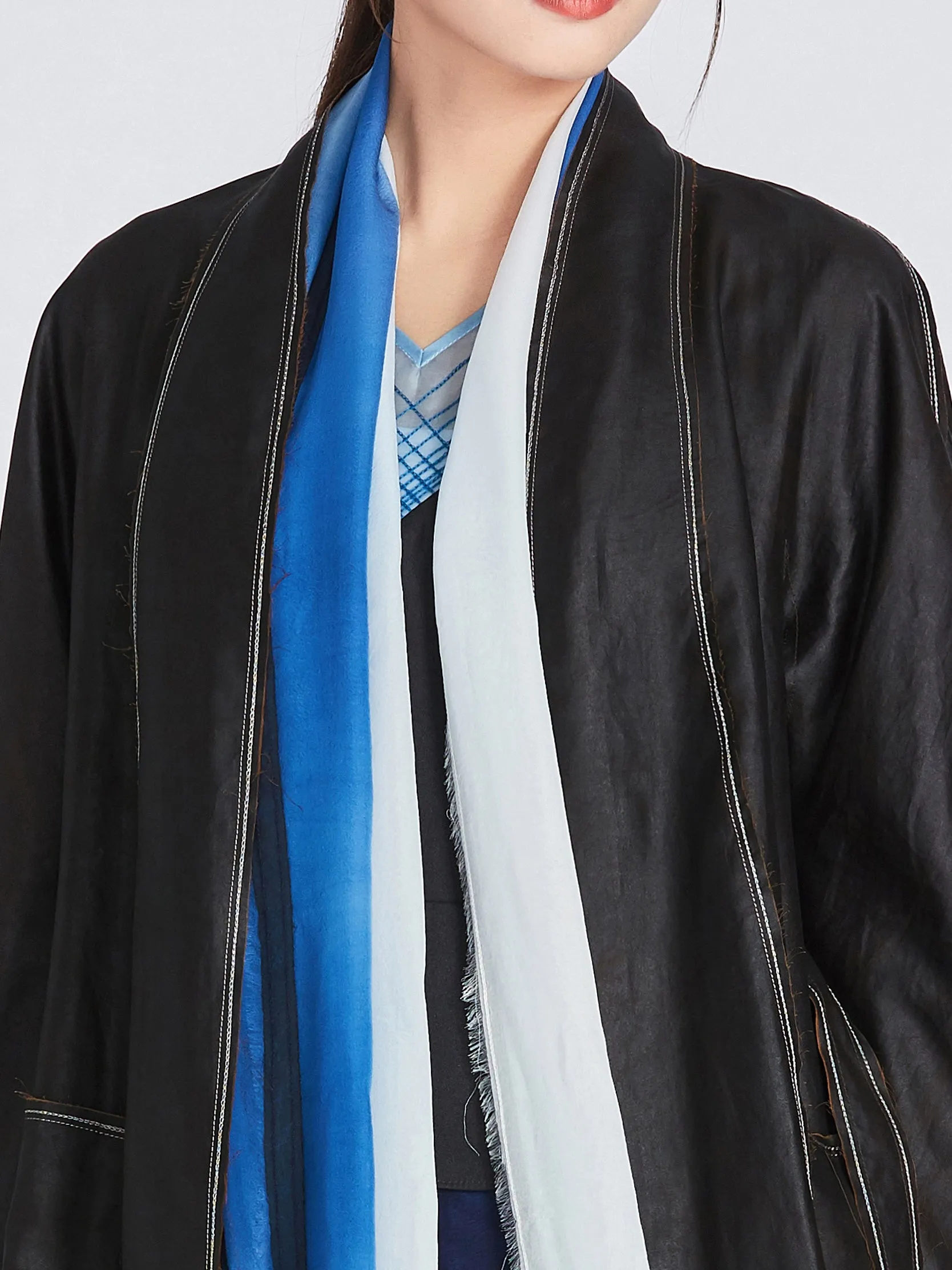 Gambiered Guangdong Habotai Silk Trench Coat