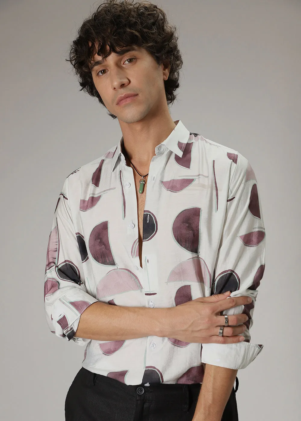 Geometric Print Shirt