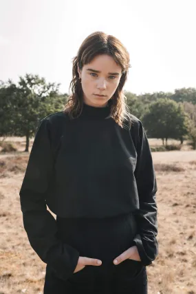 highneck sweatshirt black