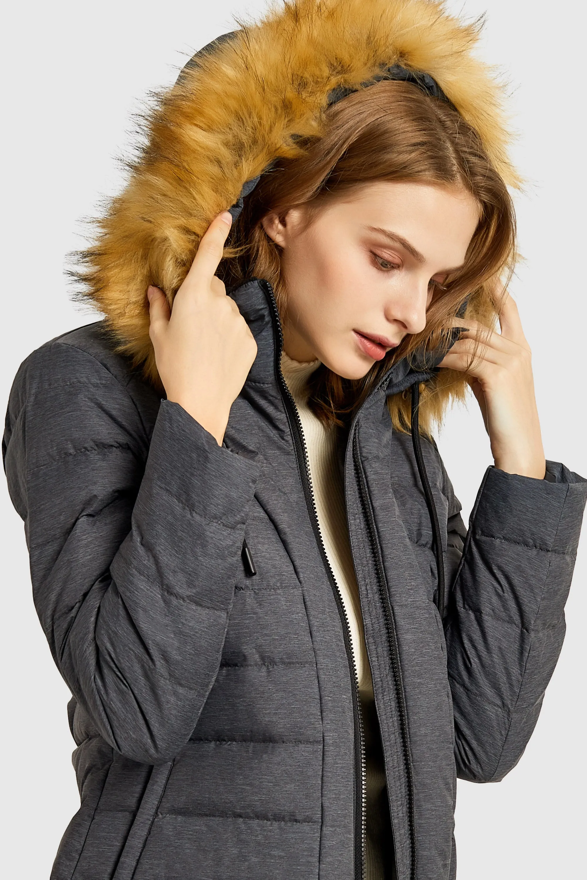 Inner Pocket Snap Puffer Jacket