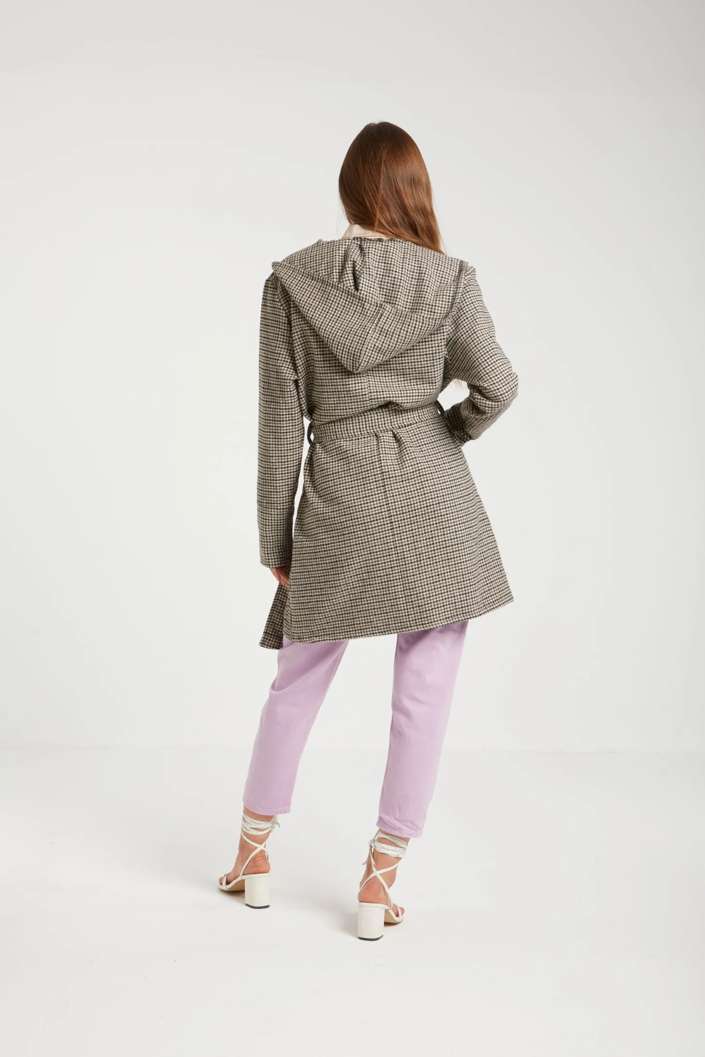 JORJA BELTED HOODED COAT