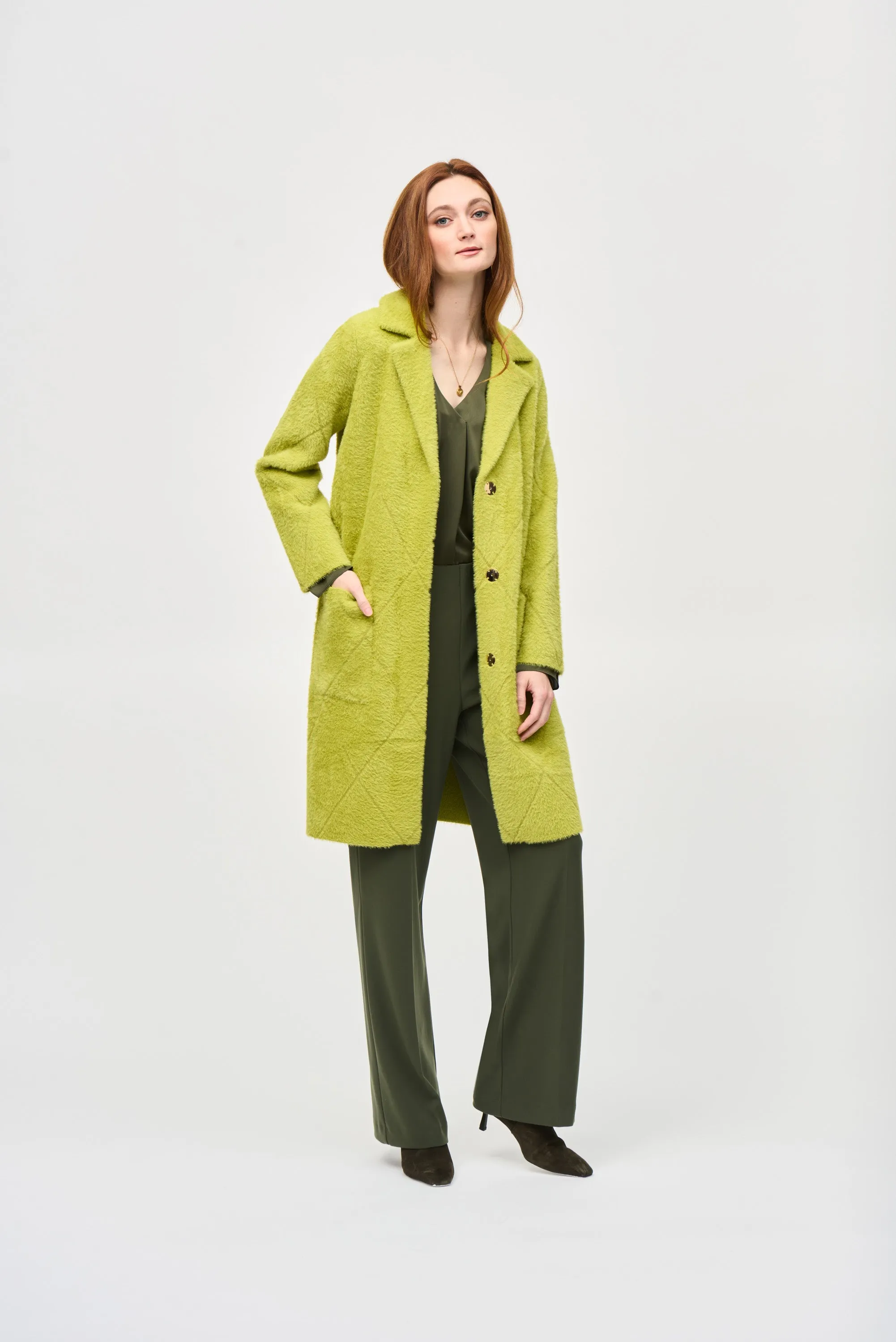 Joseph Ribkoff - 233951F24 Wasabi Coat