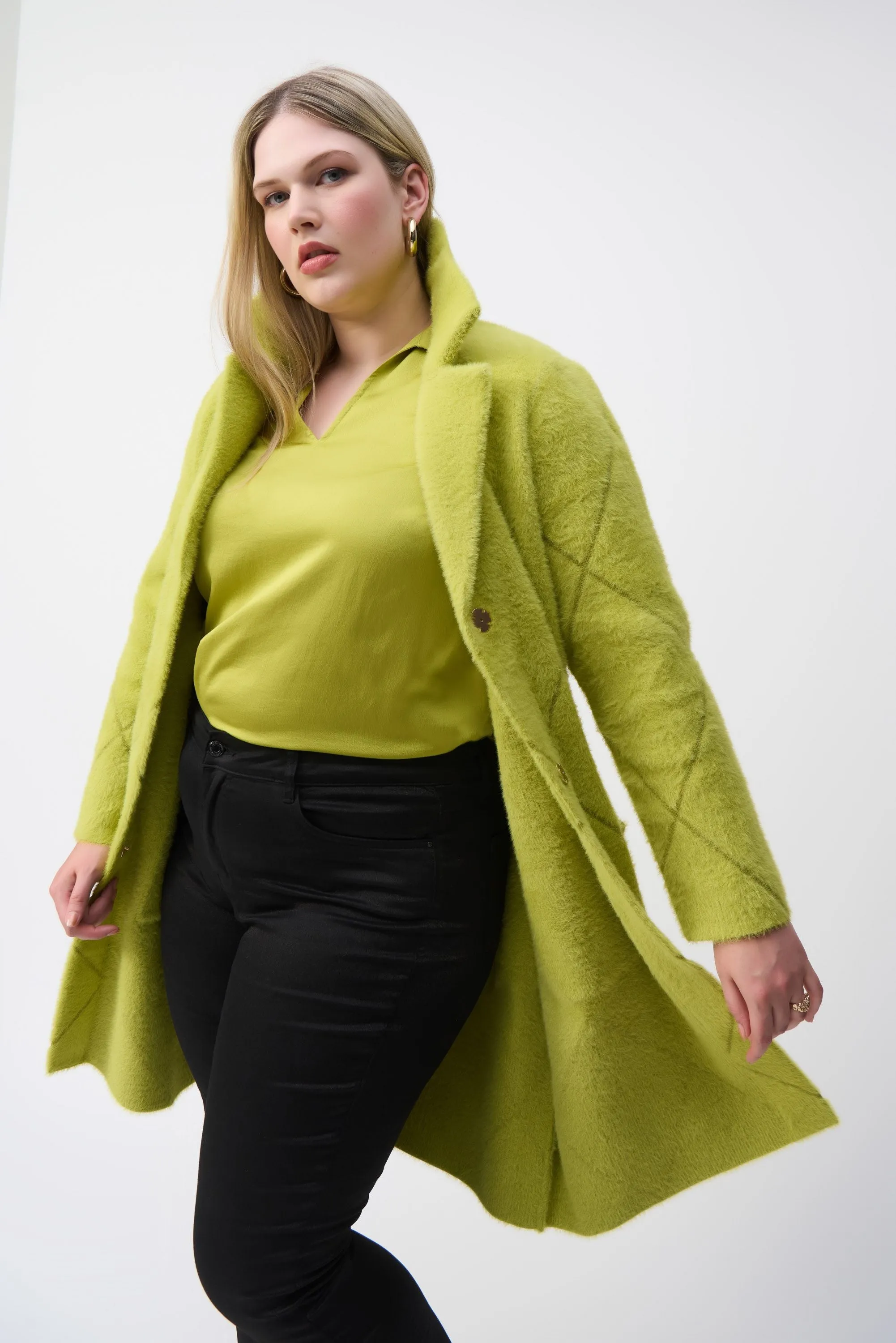 Joseph Ribkoff - 233951F24 Wasabi Coat