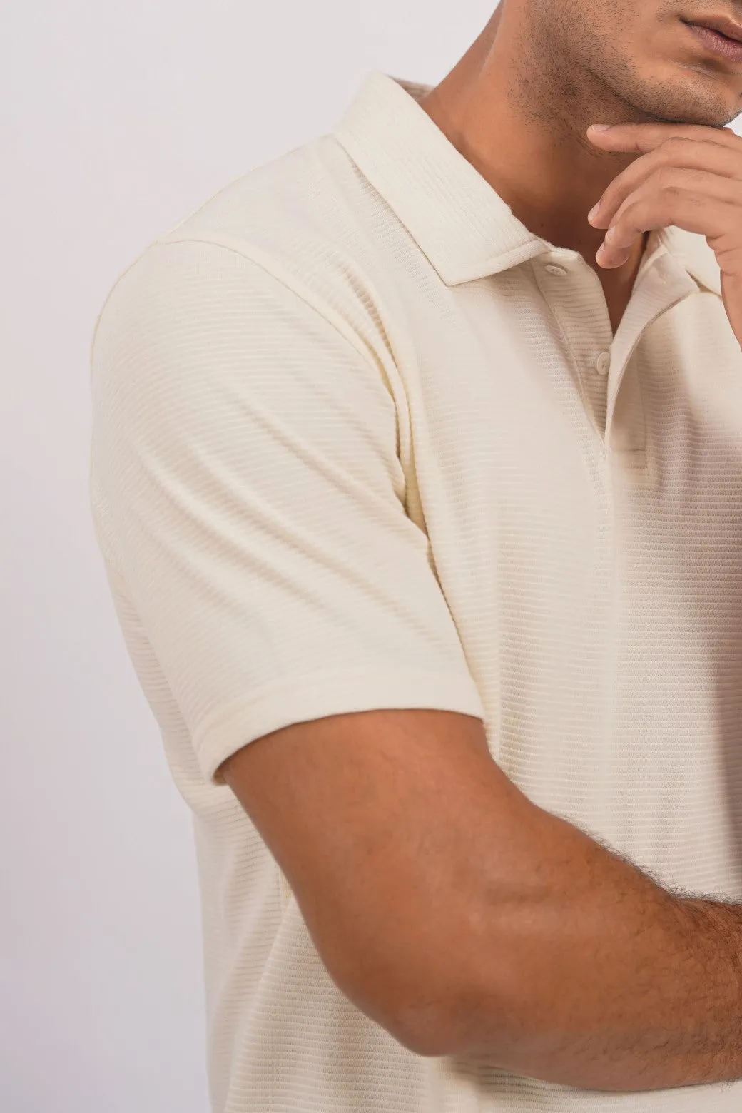 KNIT POLO SHIRT