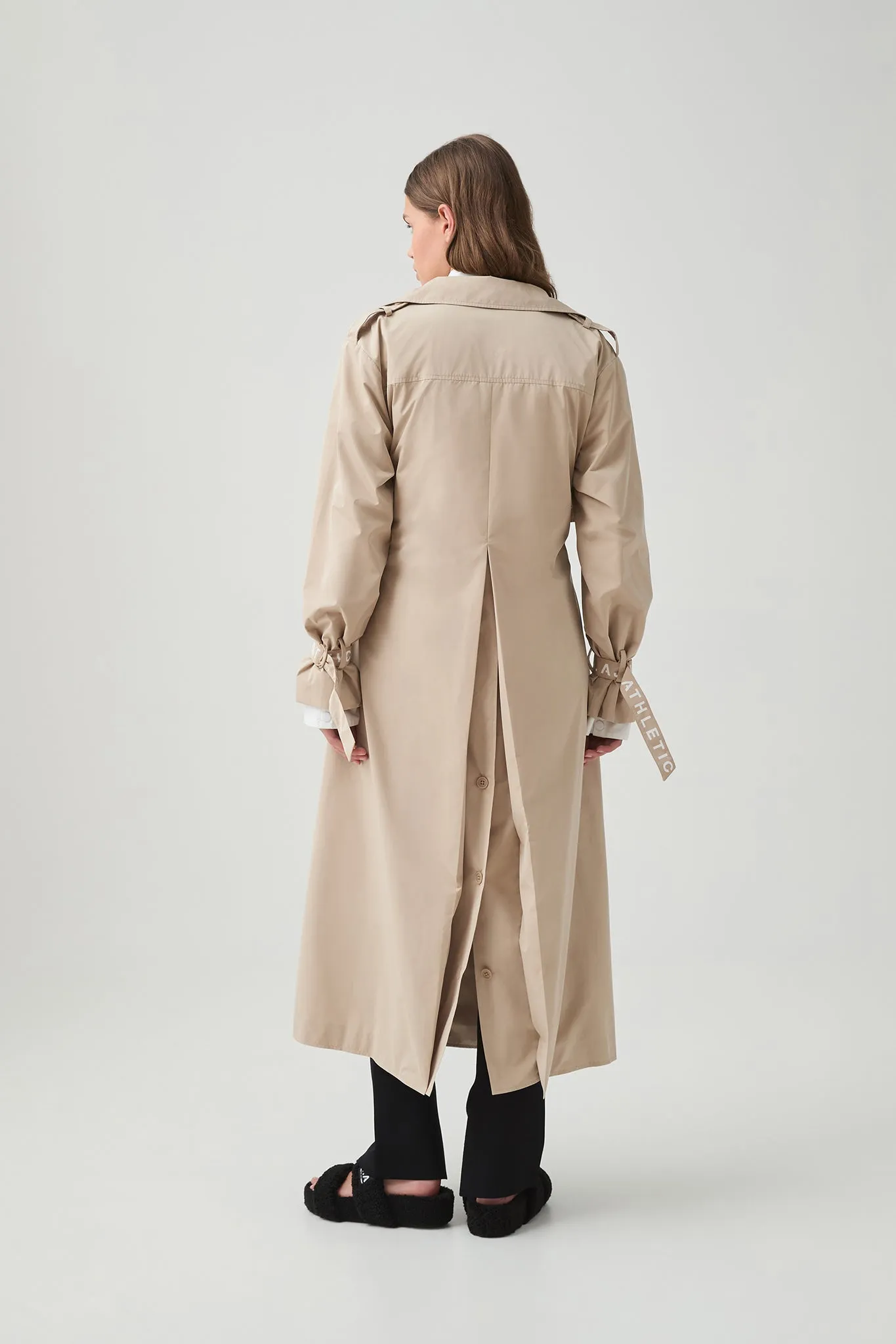 Longline Wrap Trench Coat 705