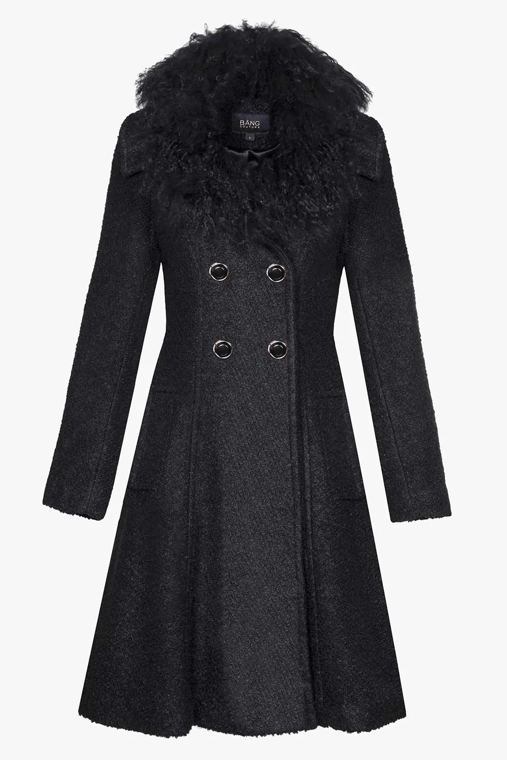 Luxurious 3/4 wool coat