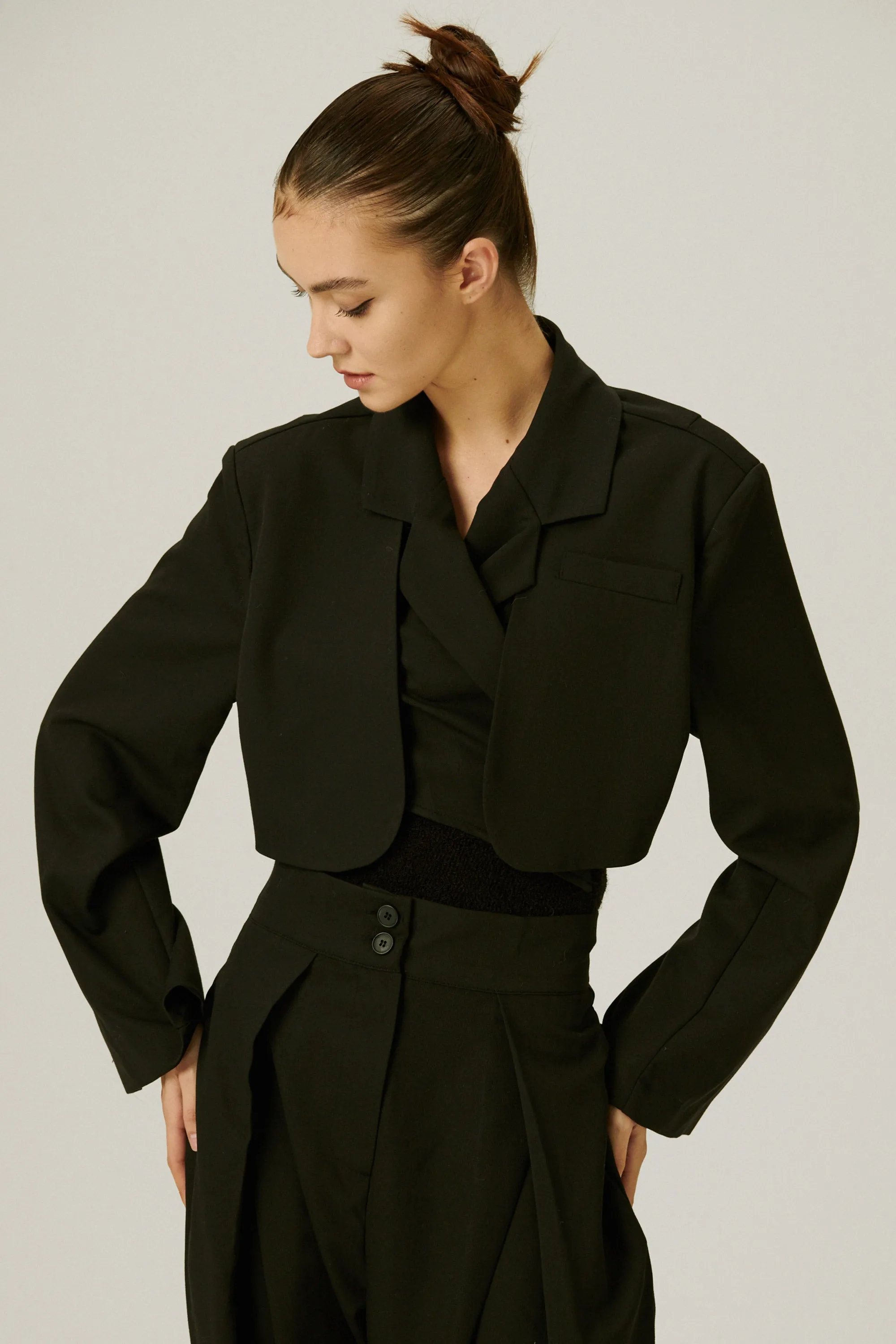 Lyla Trench Crop Blazer