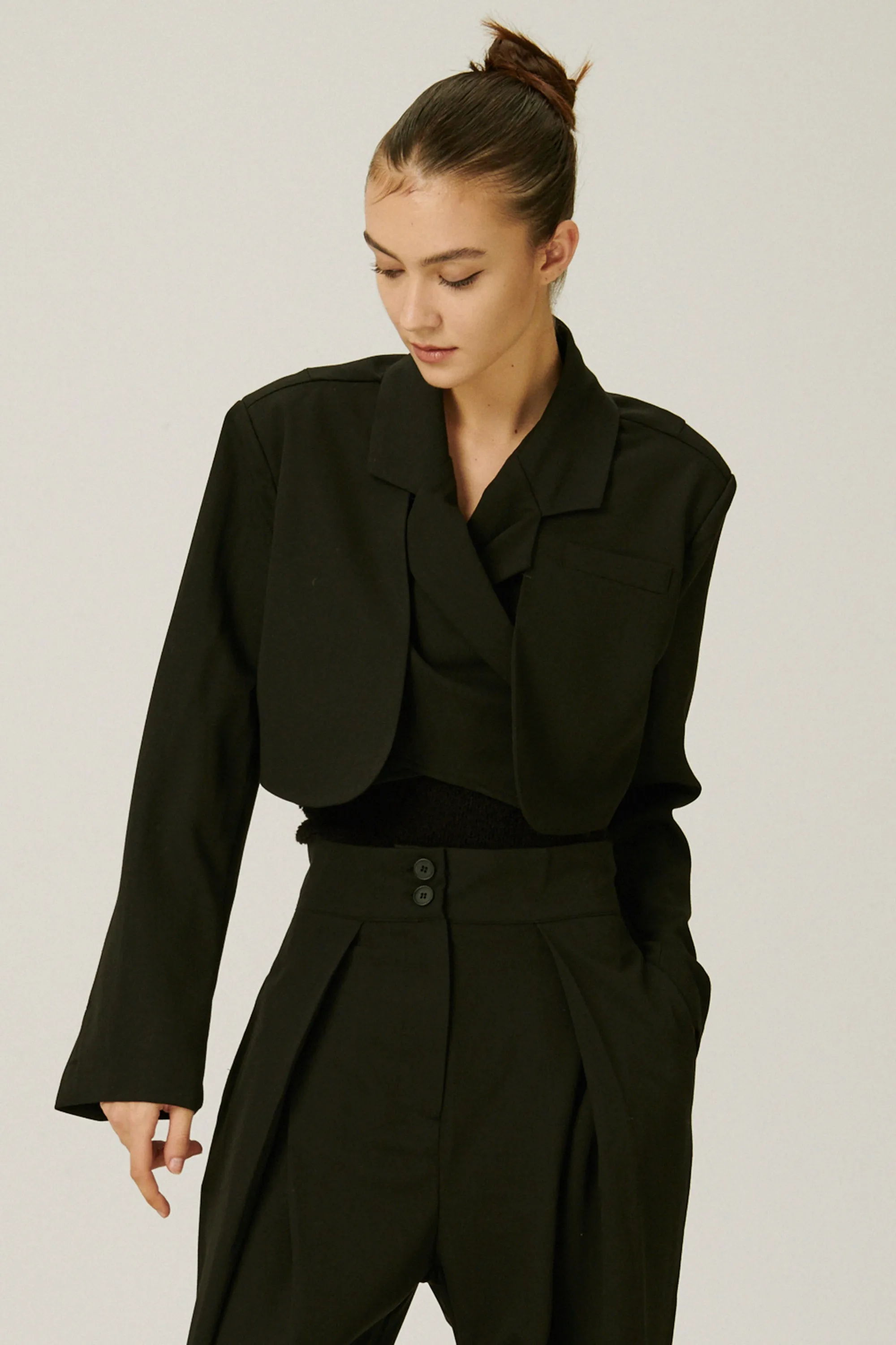 Lyla Trench Crop Blazer