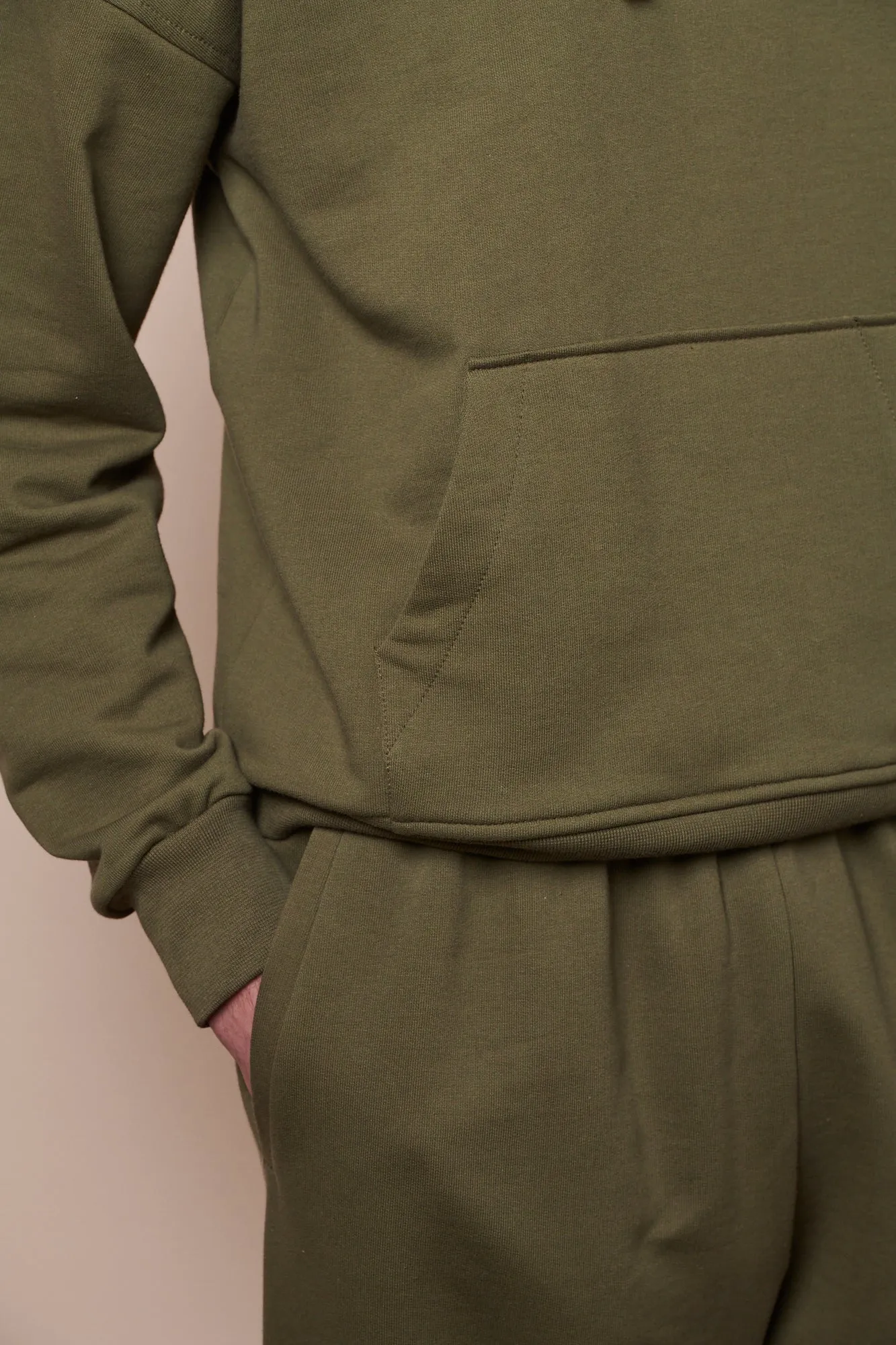 Men's Hooded Sweatshirt - Olive