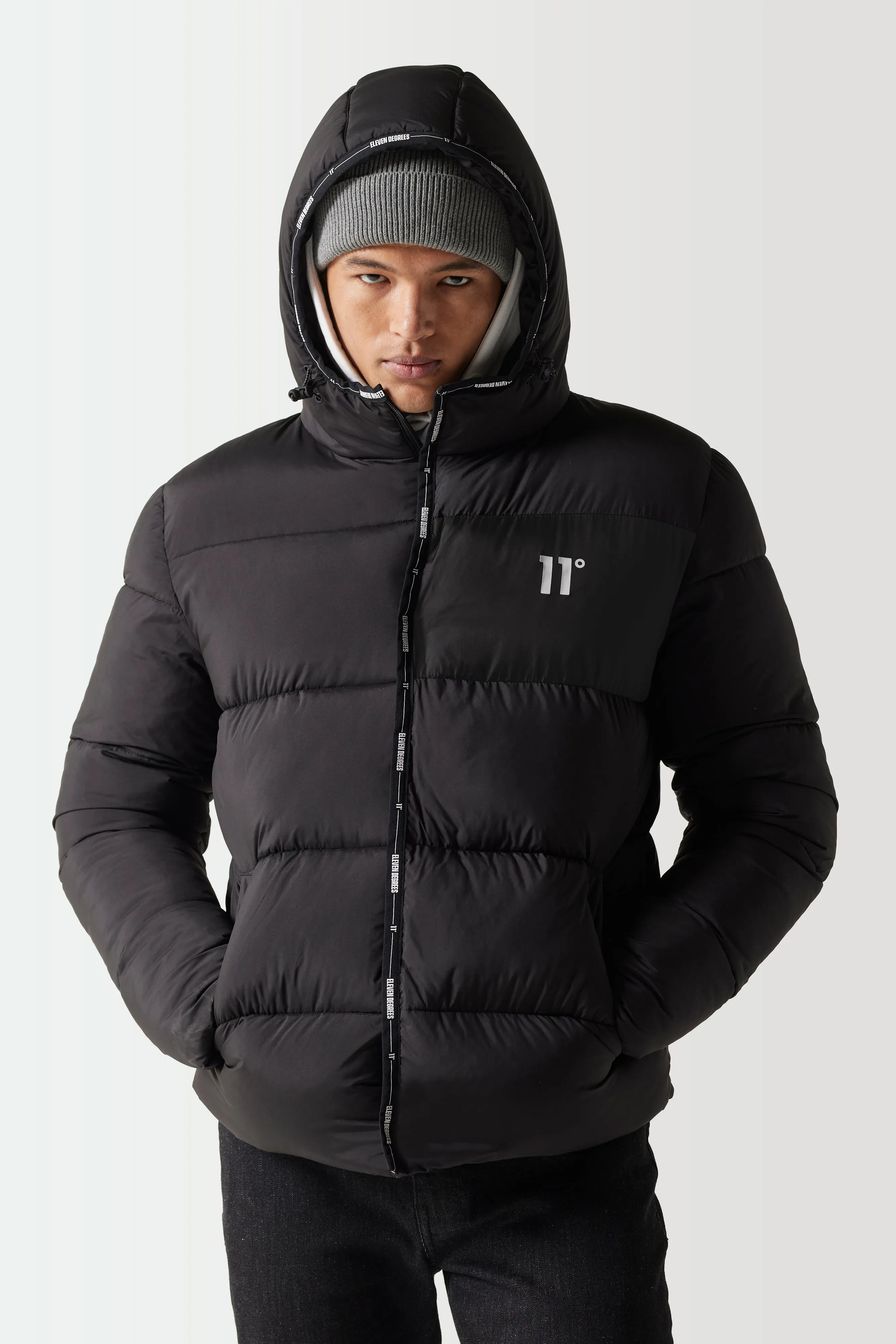 Micro Puffer Jacket - Black