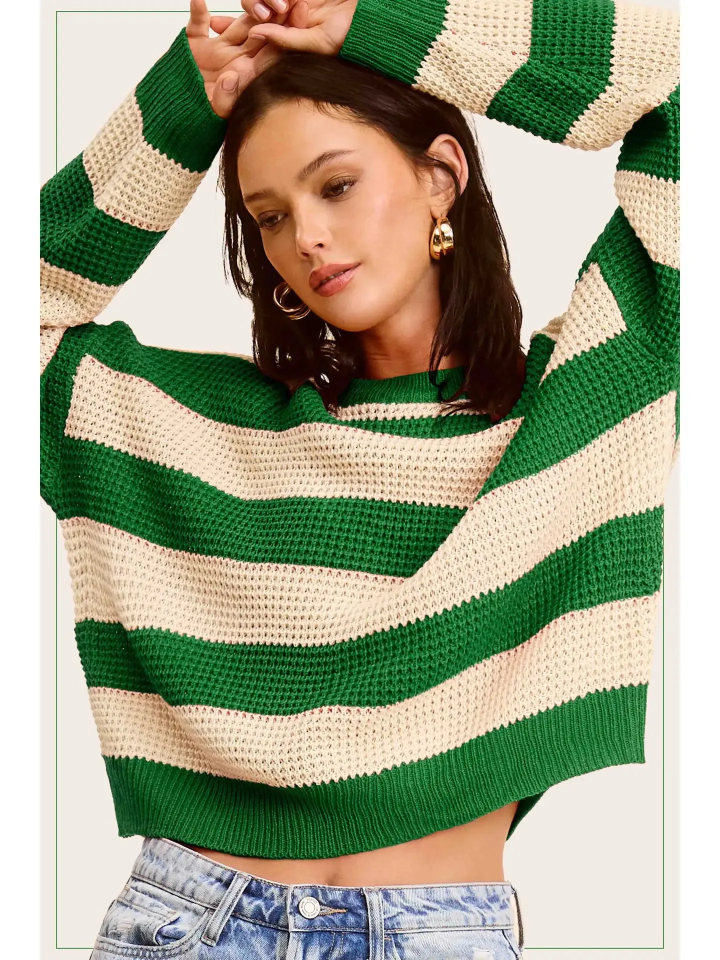 NIKKY STRIPE SWEATER