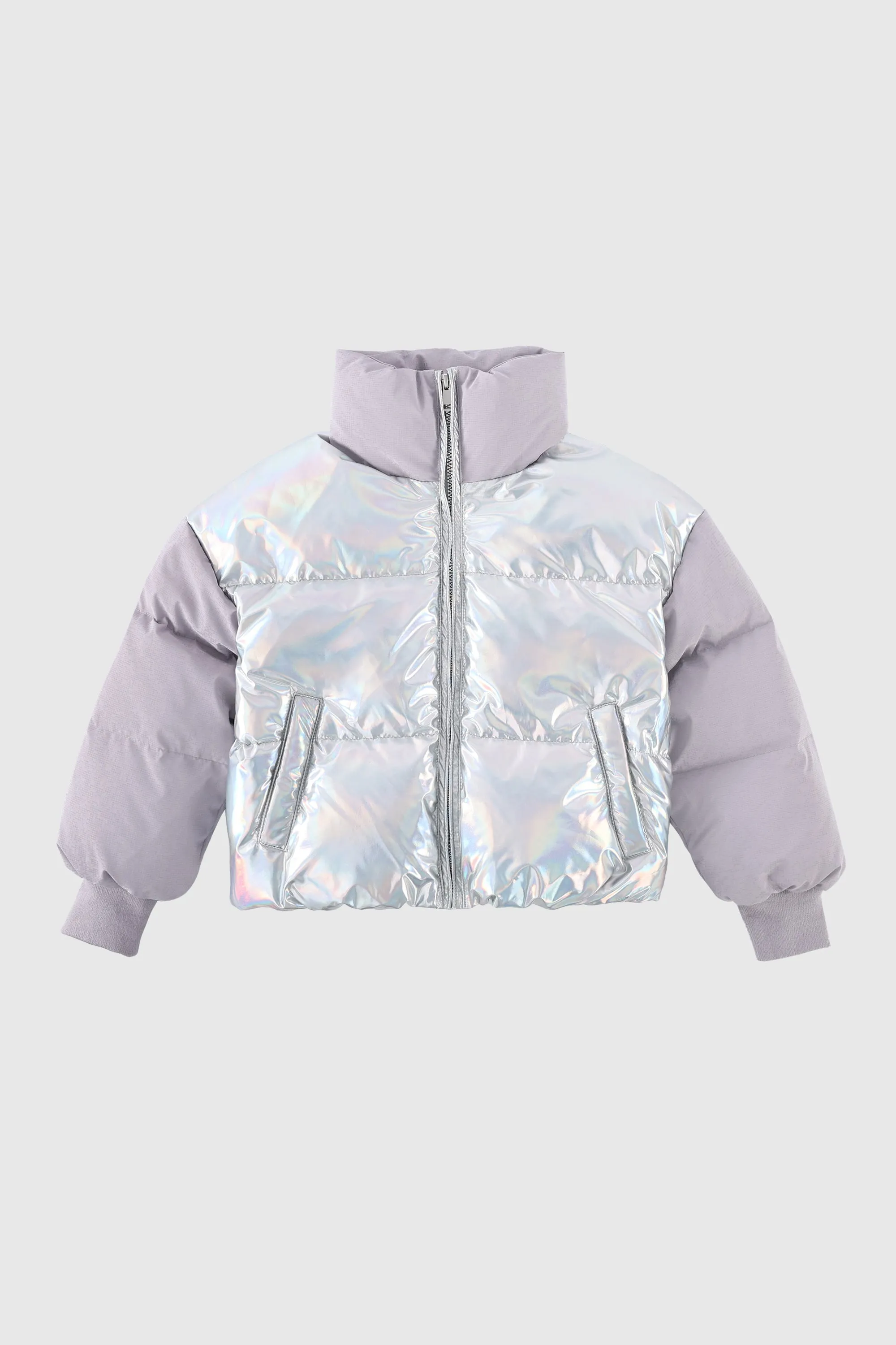 Puff-O Colorlay Kid's Cropped Puffer Jacket