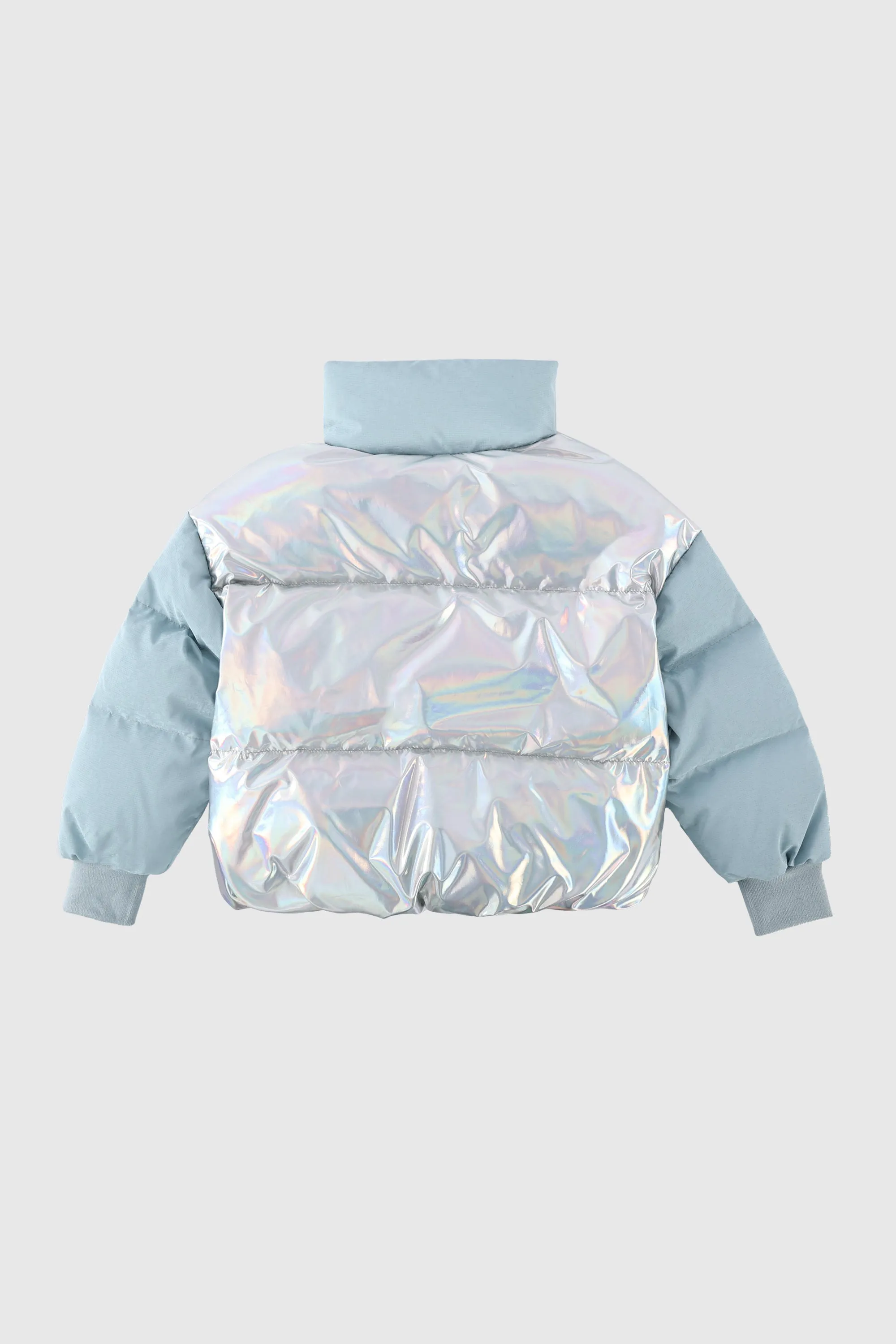 Puff-O Colorlay Kid's Cropped Puffer Jacket