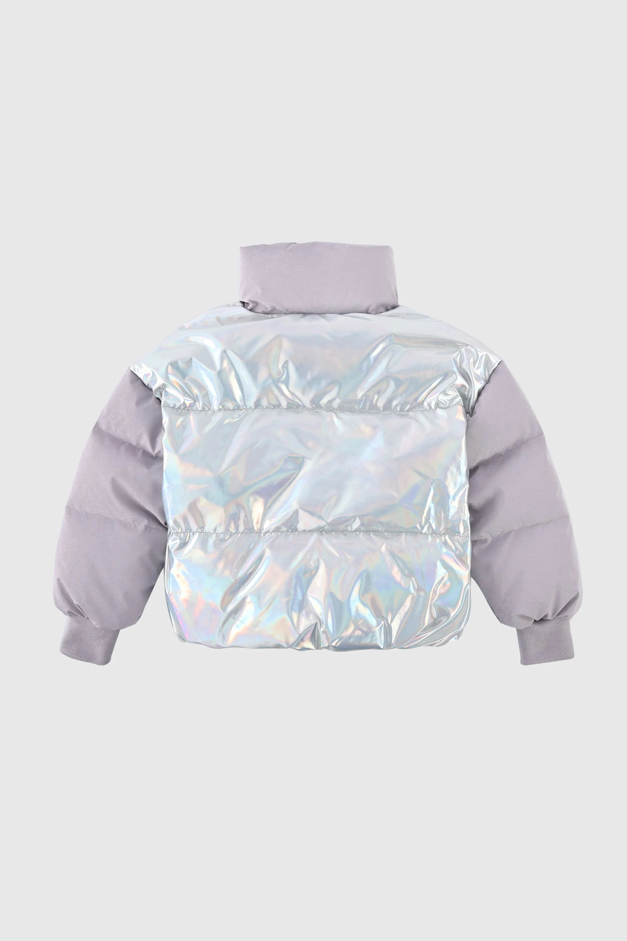 Puff-O Colorlay Kid's Cropped Puffer Jacket