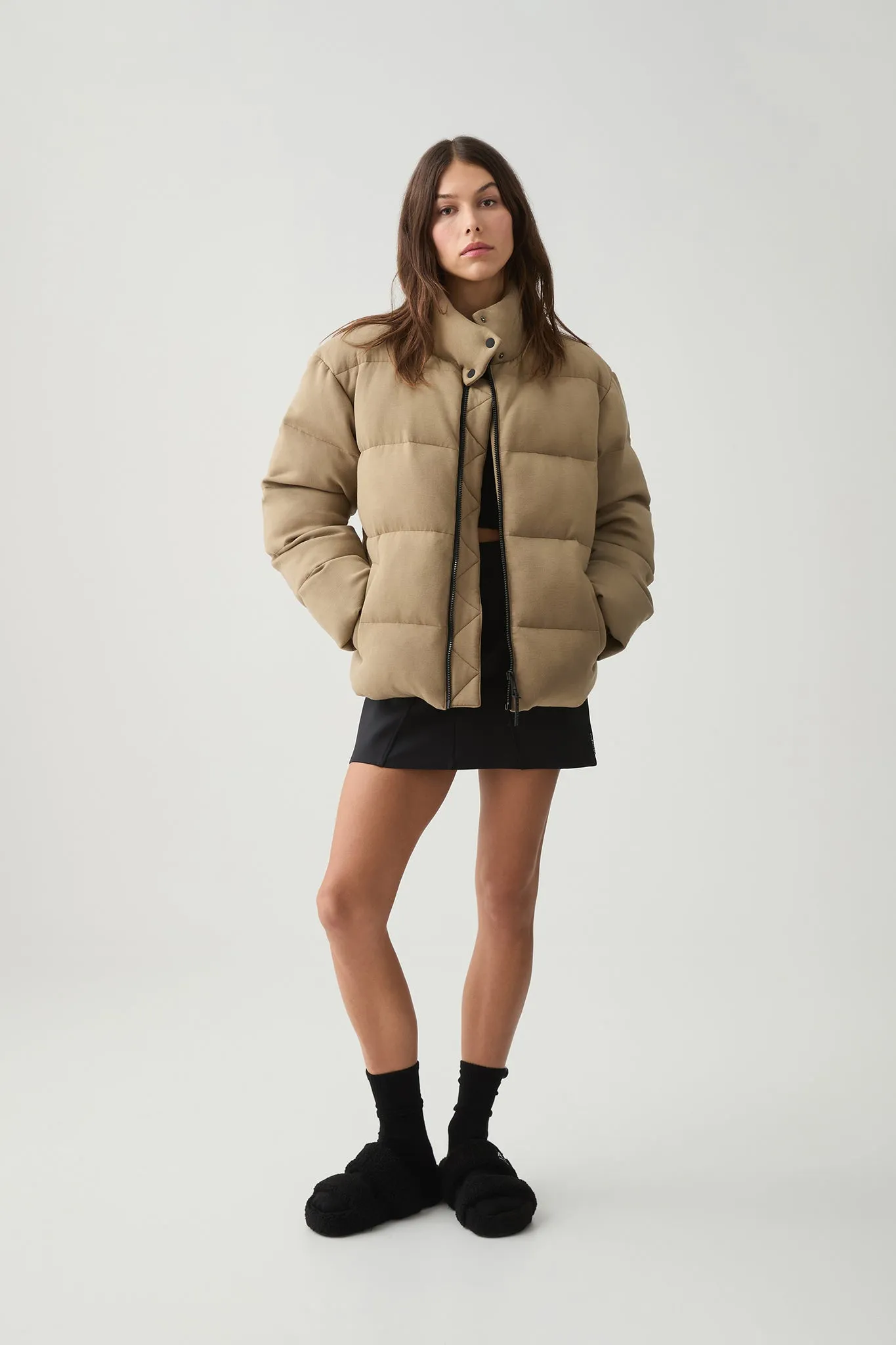 Quilted Puffer Jacket 733